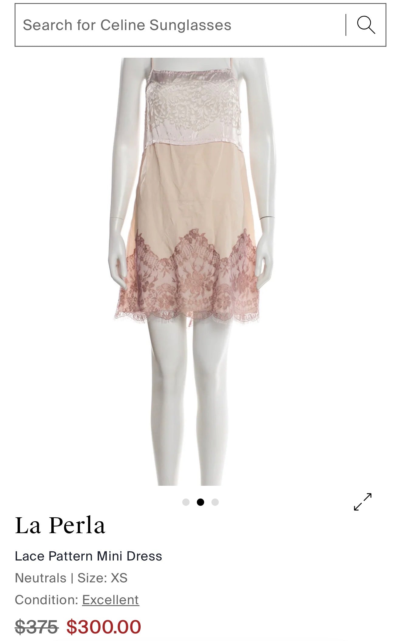 Vintage La Perla silk slip dress