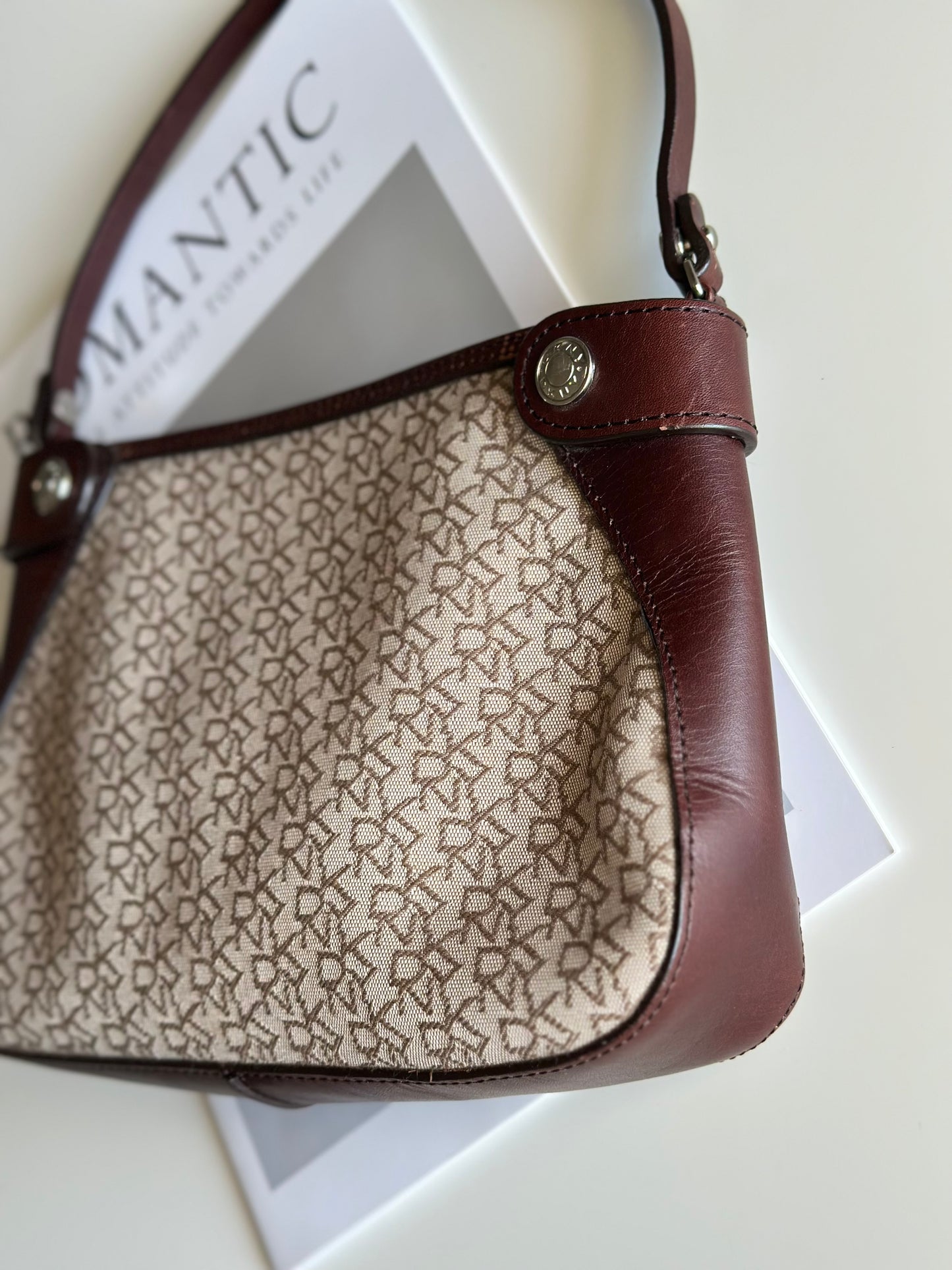 Vintage DKNY shoulder bag with a sleek, urban feel