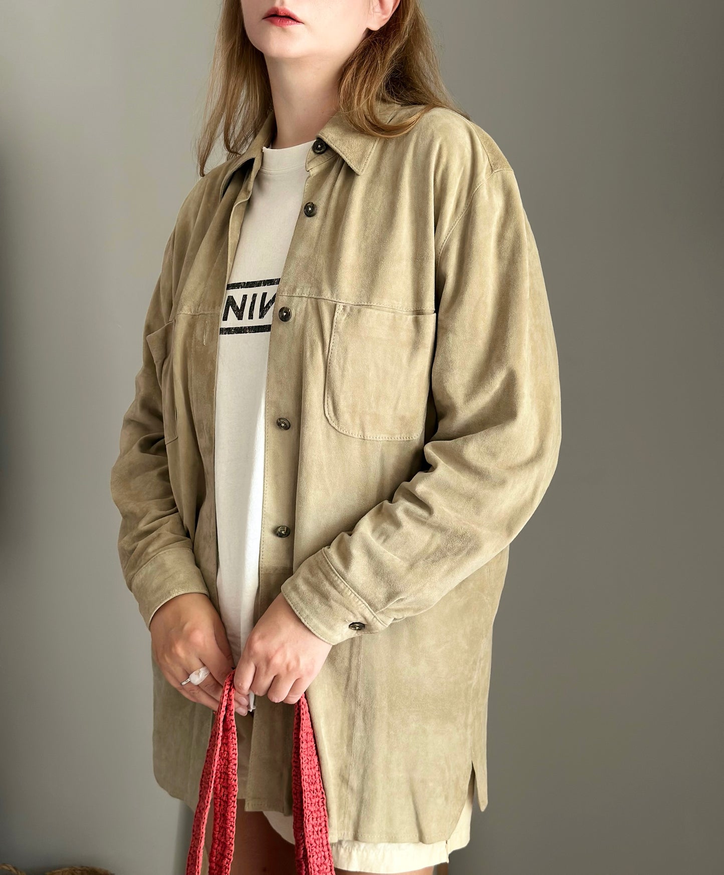 Vintage soft suede shirt by Madeleine