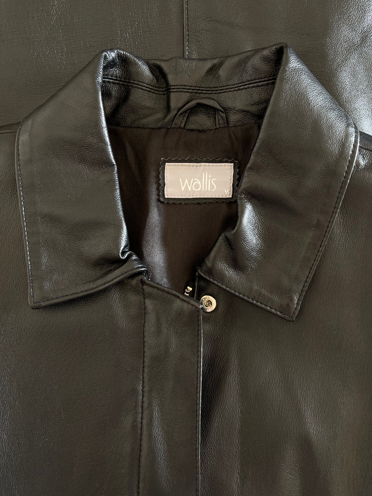 Stunning vintage minimalistic leather jacket