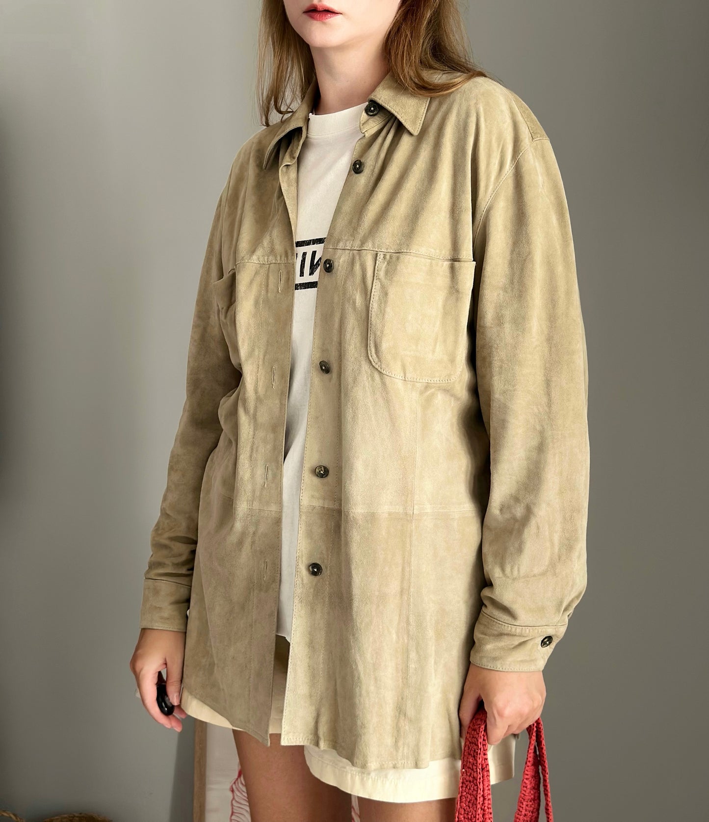 Vintage soft suede shirt by Madeleine