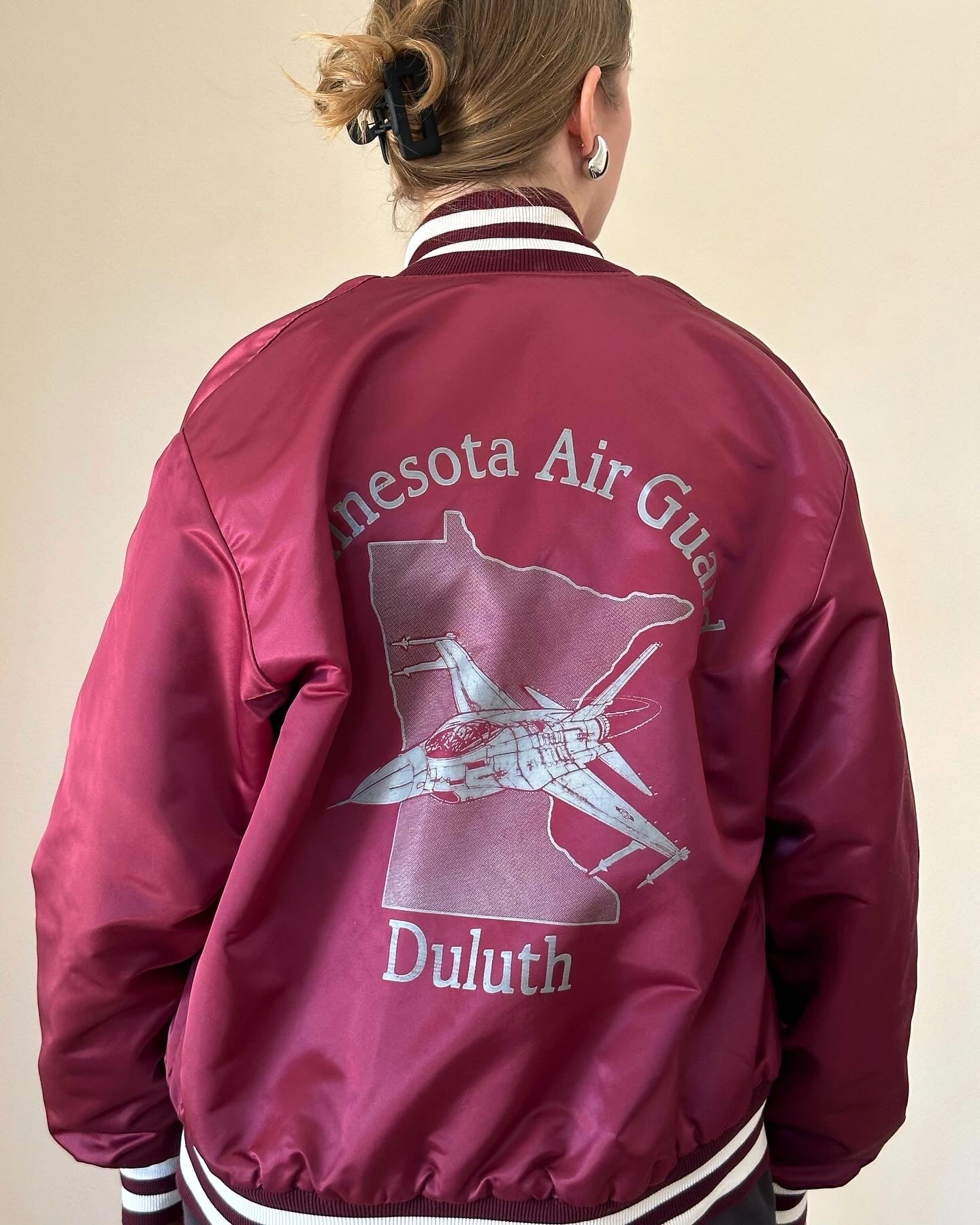 Vintage oversized bomber jacket Birdie By Richard A. Leslie