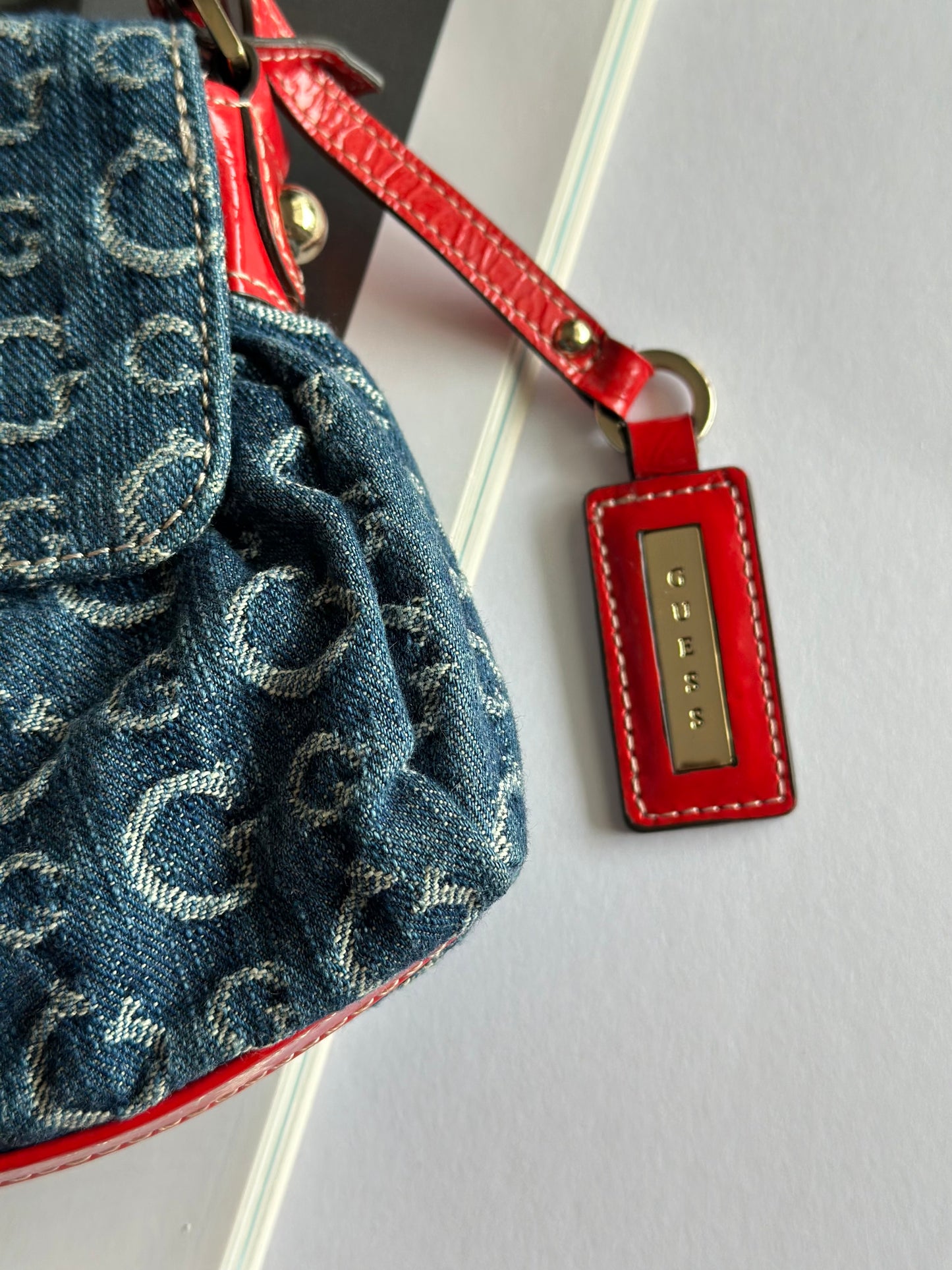 Amazing authentic vintage denim bag Guess (early 2000s)