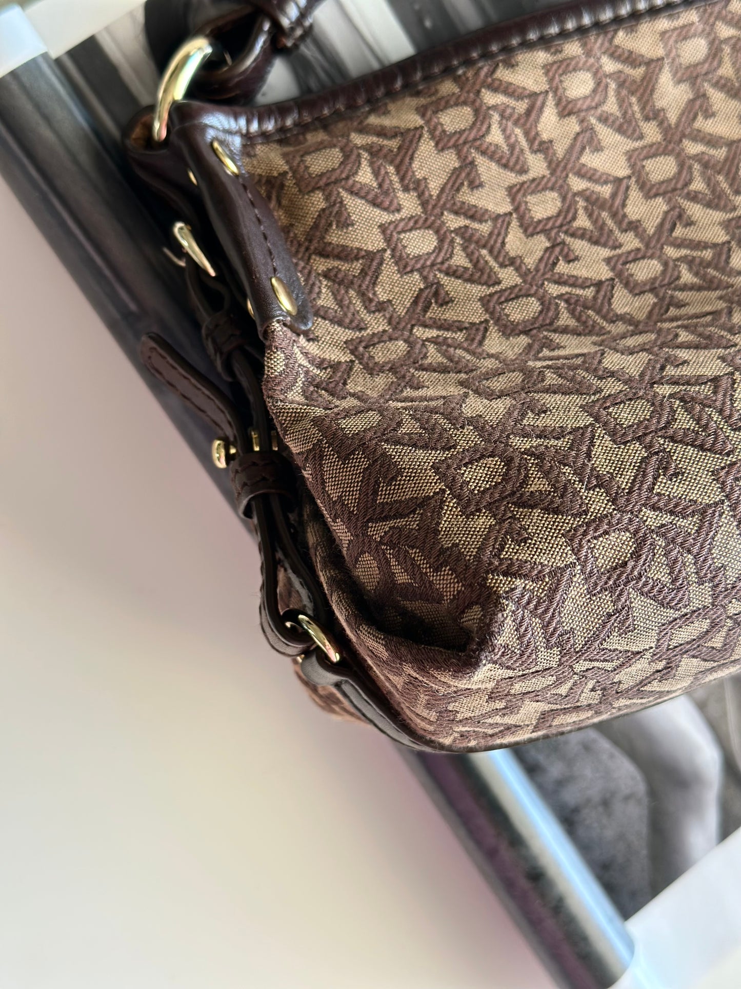 Amazing vintage DKNY monogram bag
