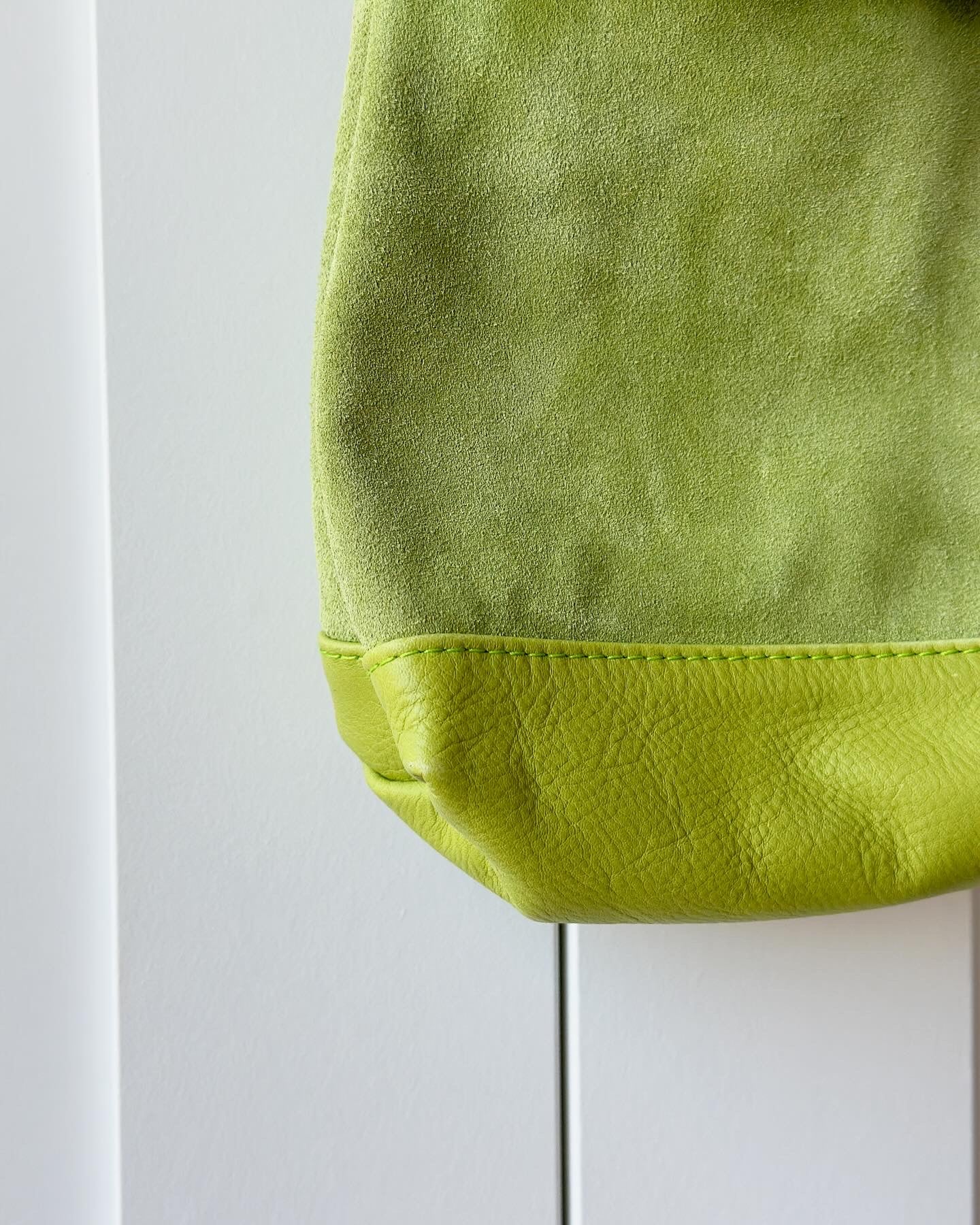 Vintage suede crossbody bag