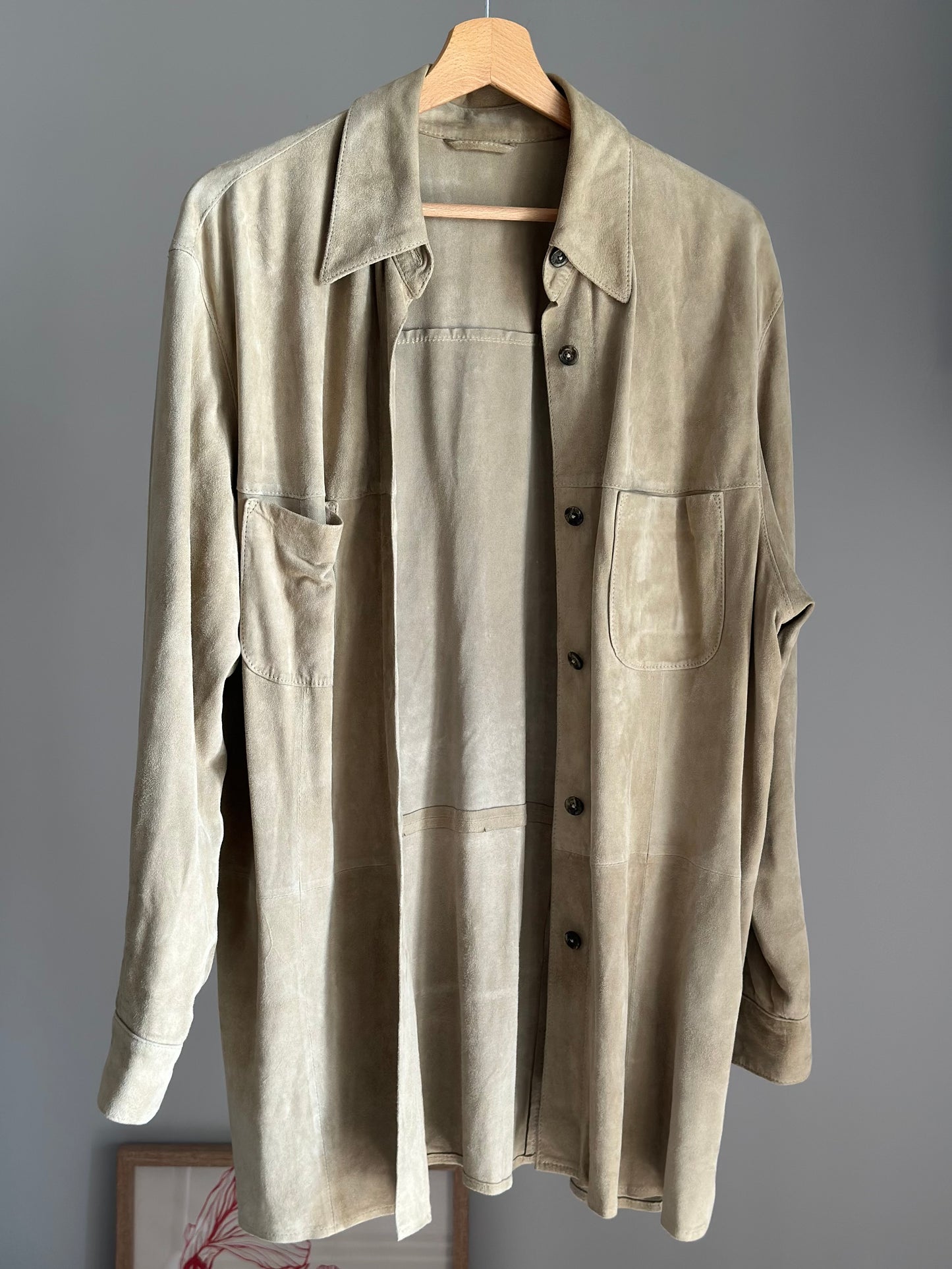 Vintage soft suede shirt by Madeleine