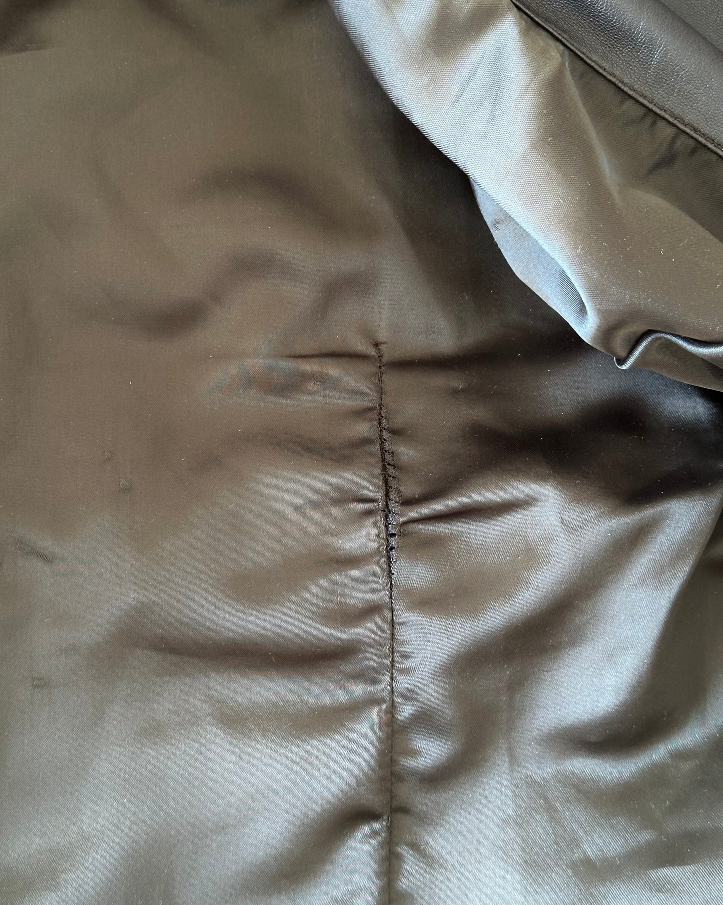Vintage real leather brown jacket