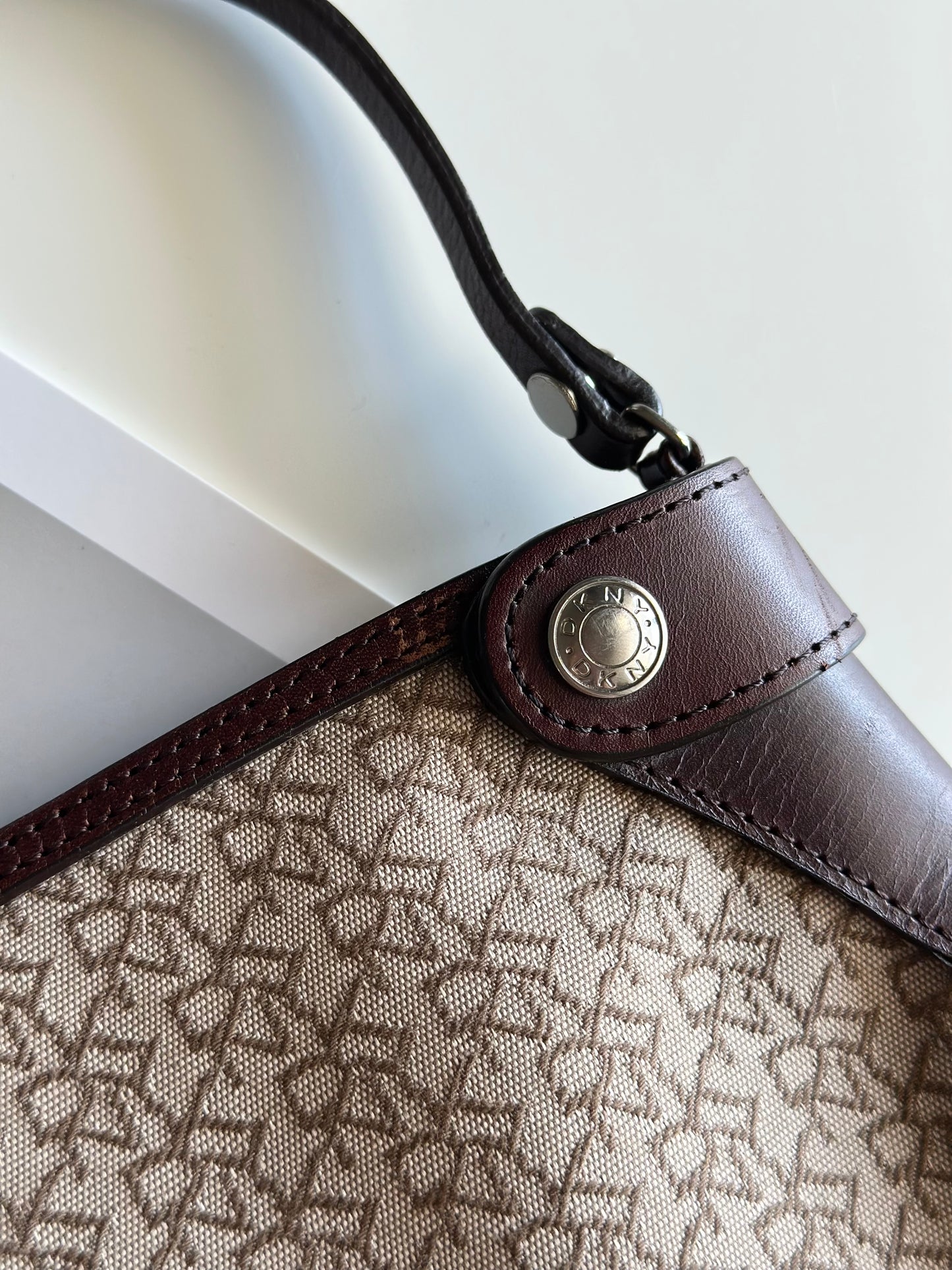 Vintage DKNY shoulder bag with a sleek, urban feel