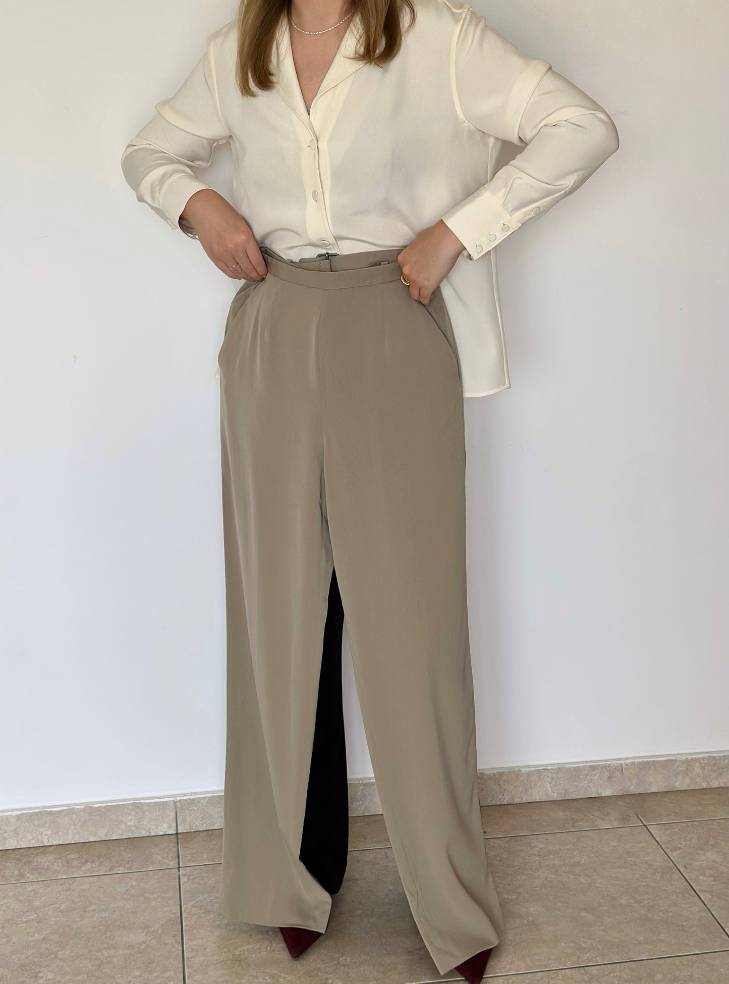 Luxurious vintage Giorgio Armani trousers from the 1990s