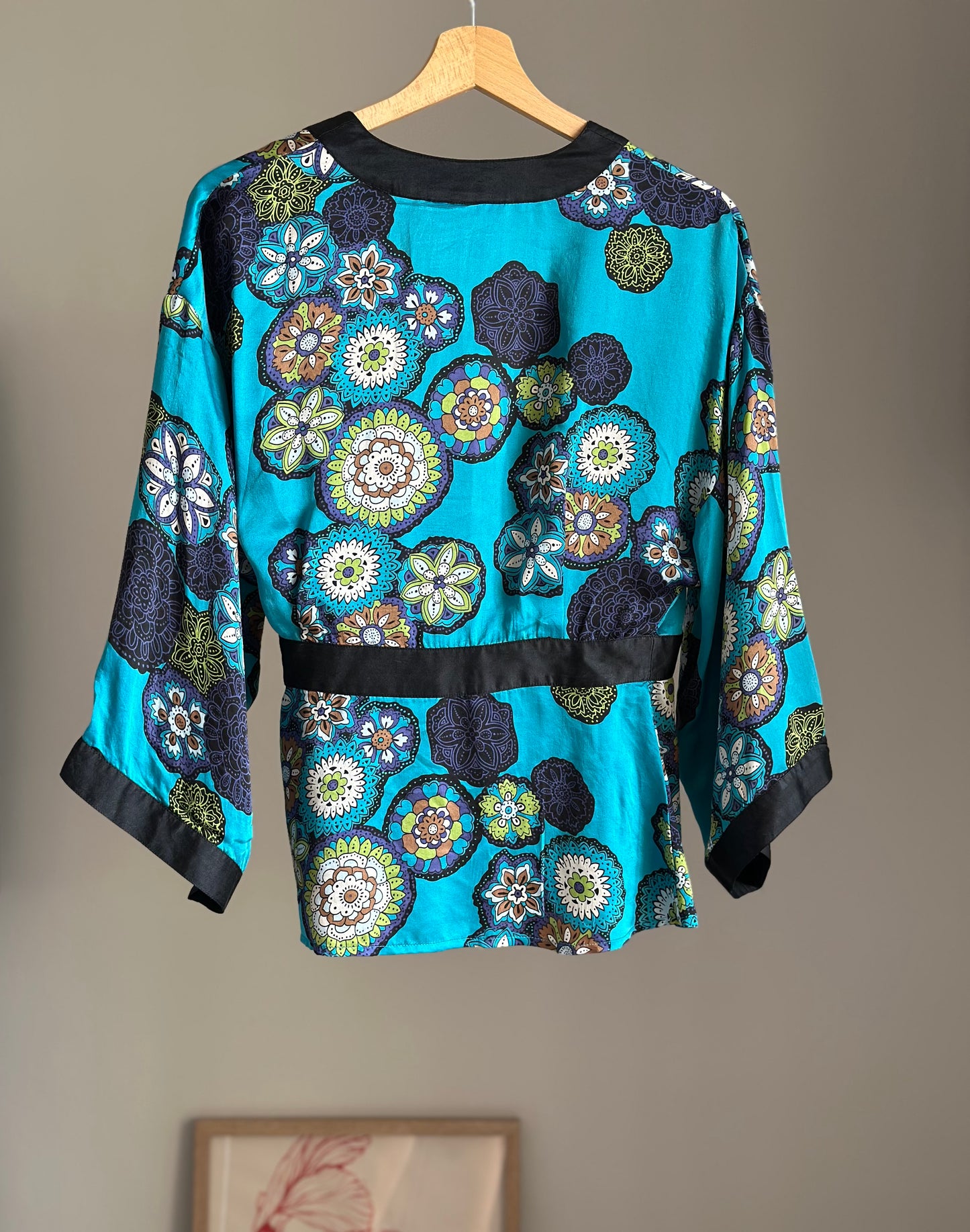 Vintage silk kimono blouse by Spenser Jeremy
