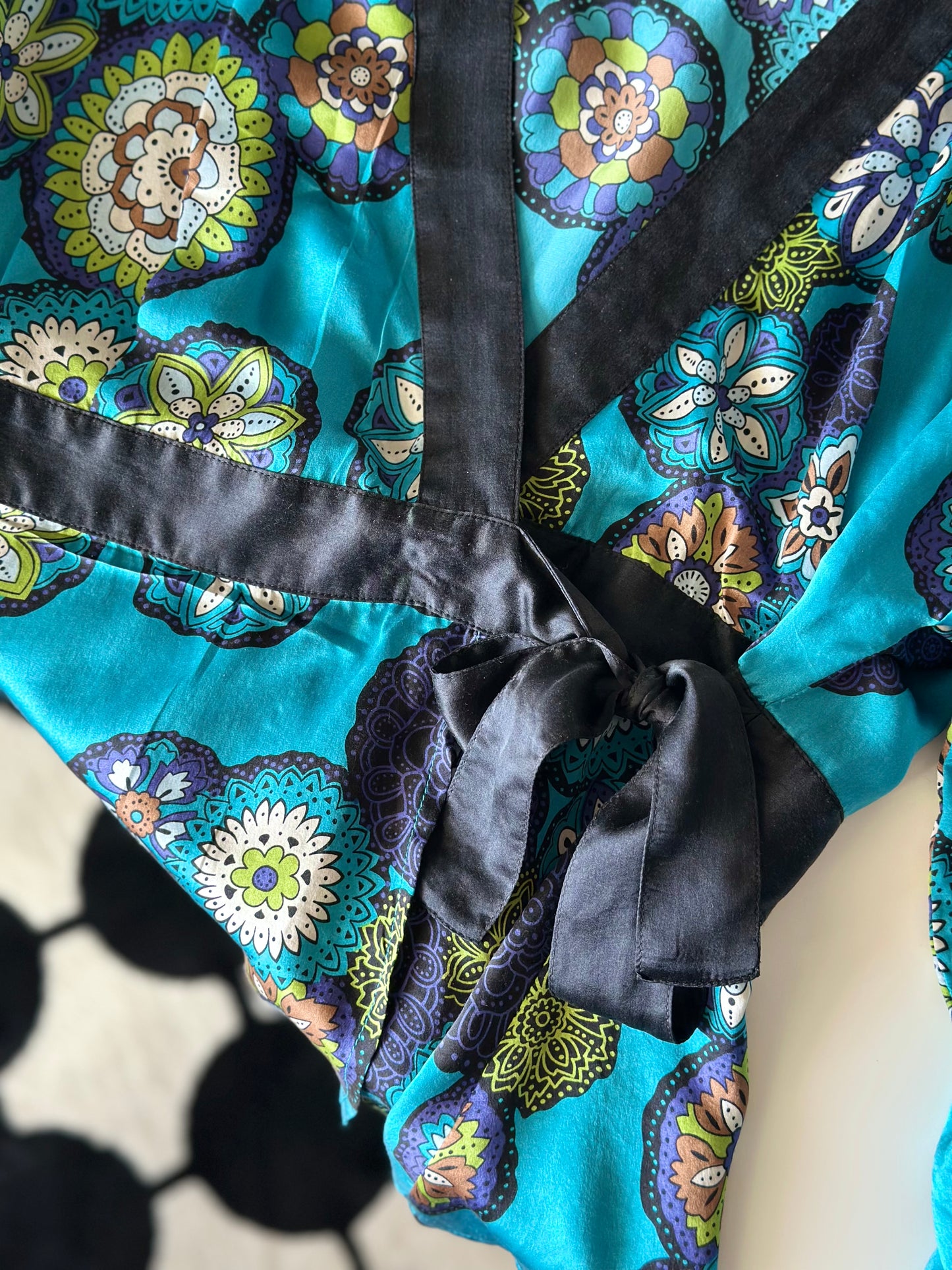 Vintage silk kimono blouse by Spenser Jeremy