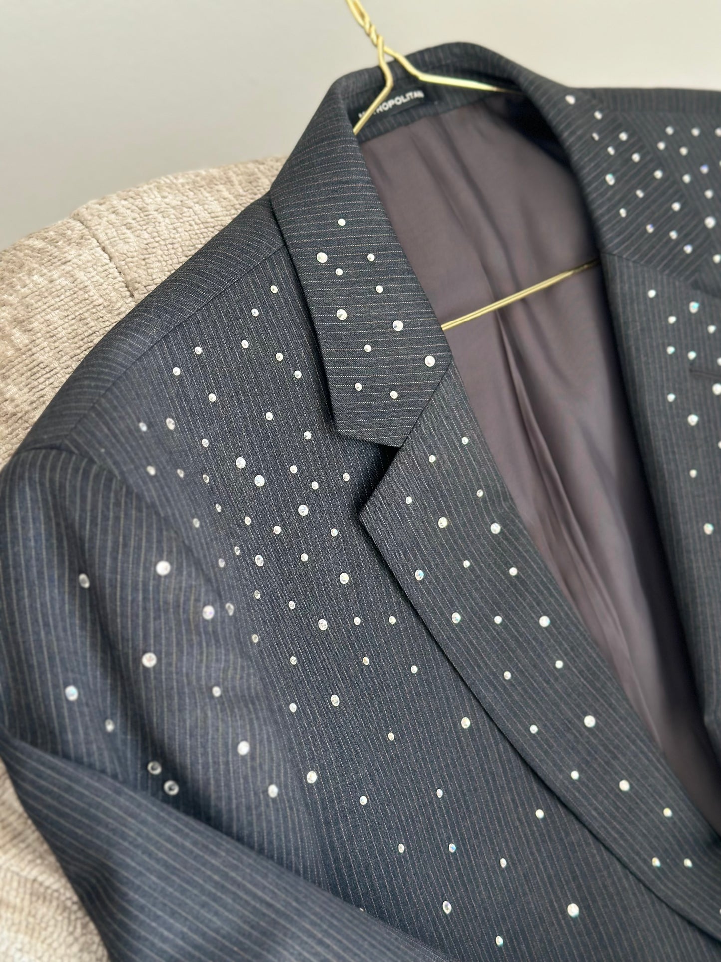 Vintage blazer with rhinestones ✨