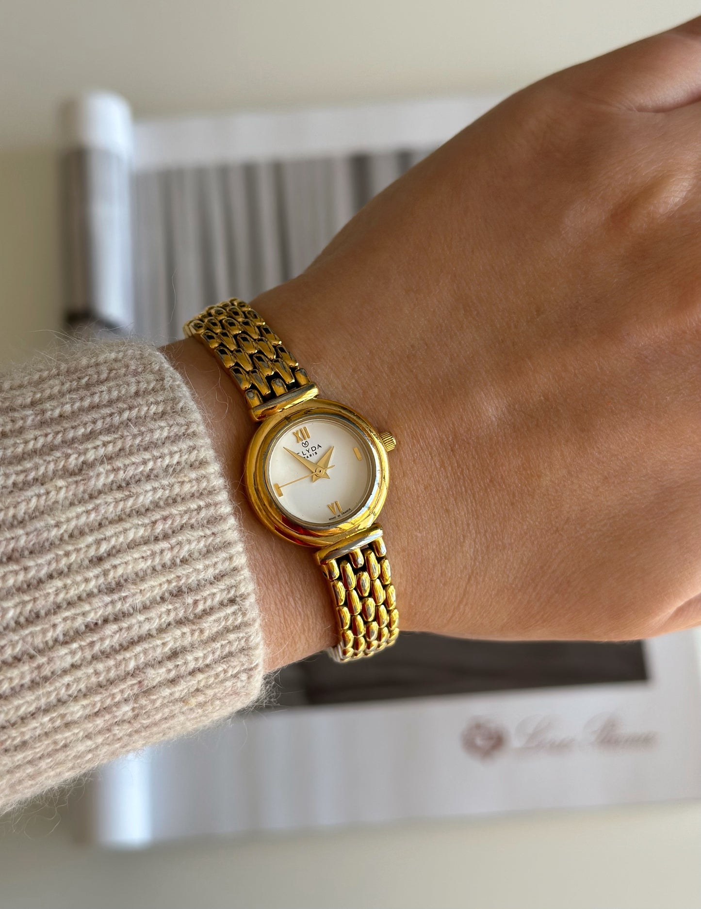 Beautiful vintage gold-tone watch Clyda (French brand) ✨