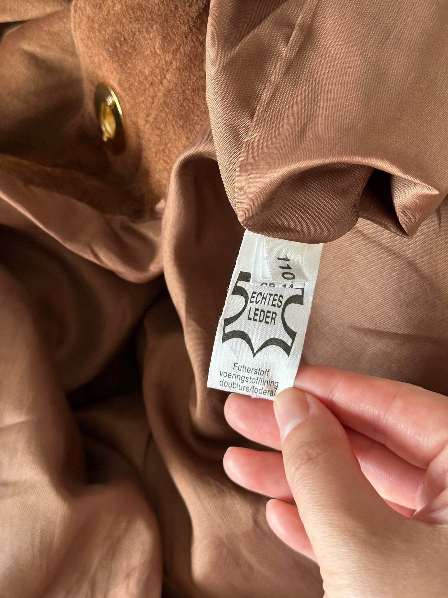 Vintage 100% suede leather jacket