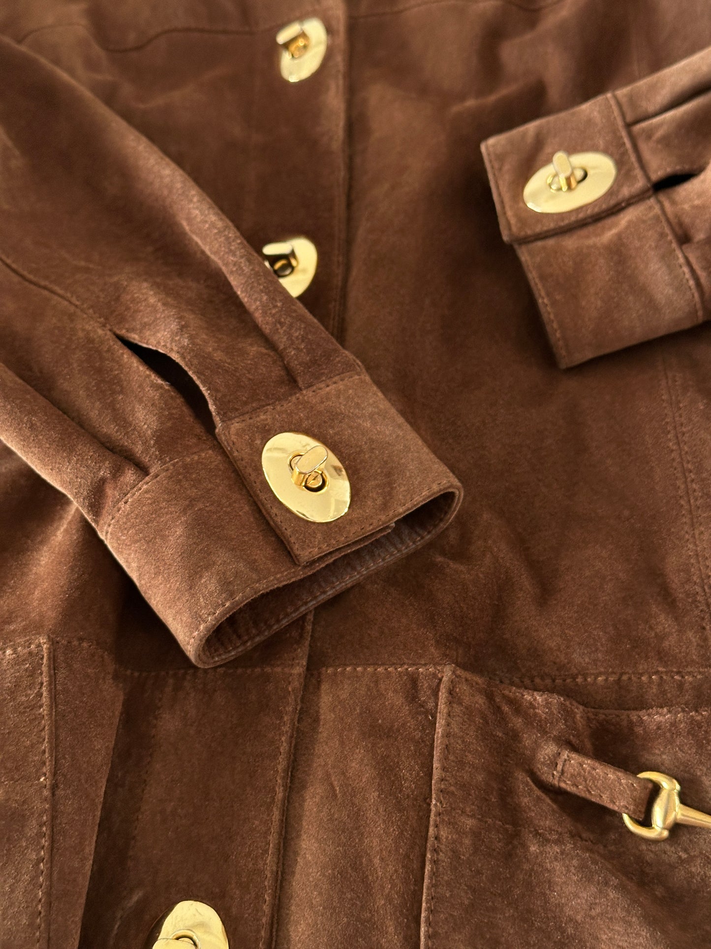 Vintage 100% suede leather jacket