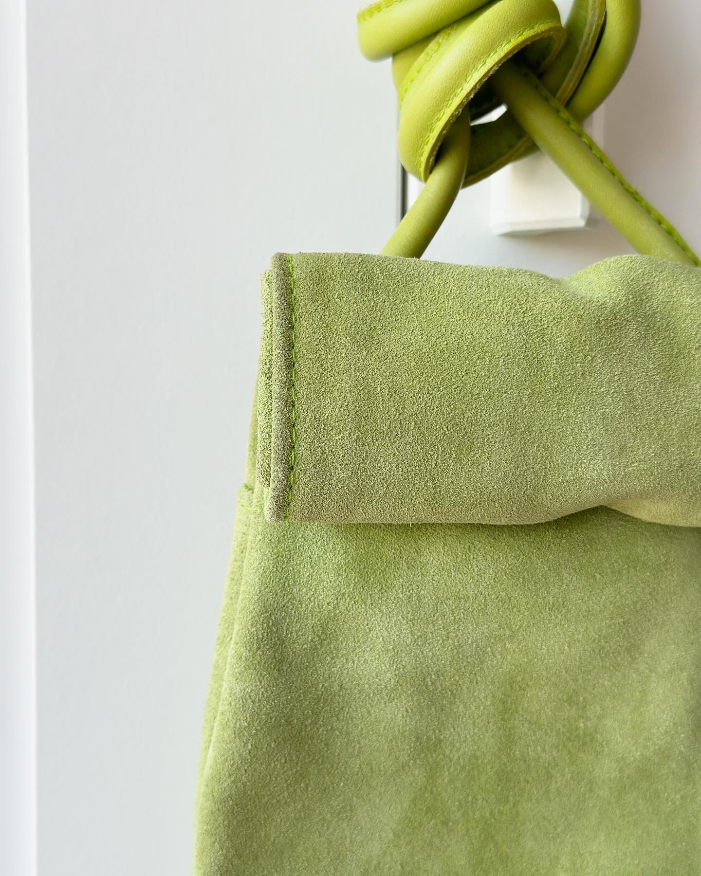 Vintage suede crossbody bag
