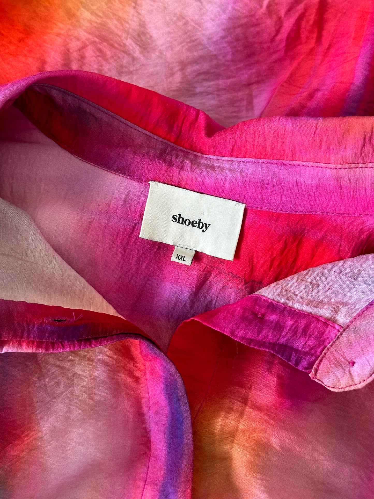 Amazing viscose pink oversized shirt