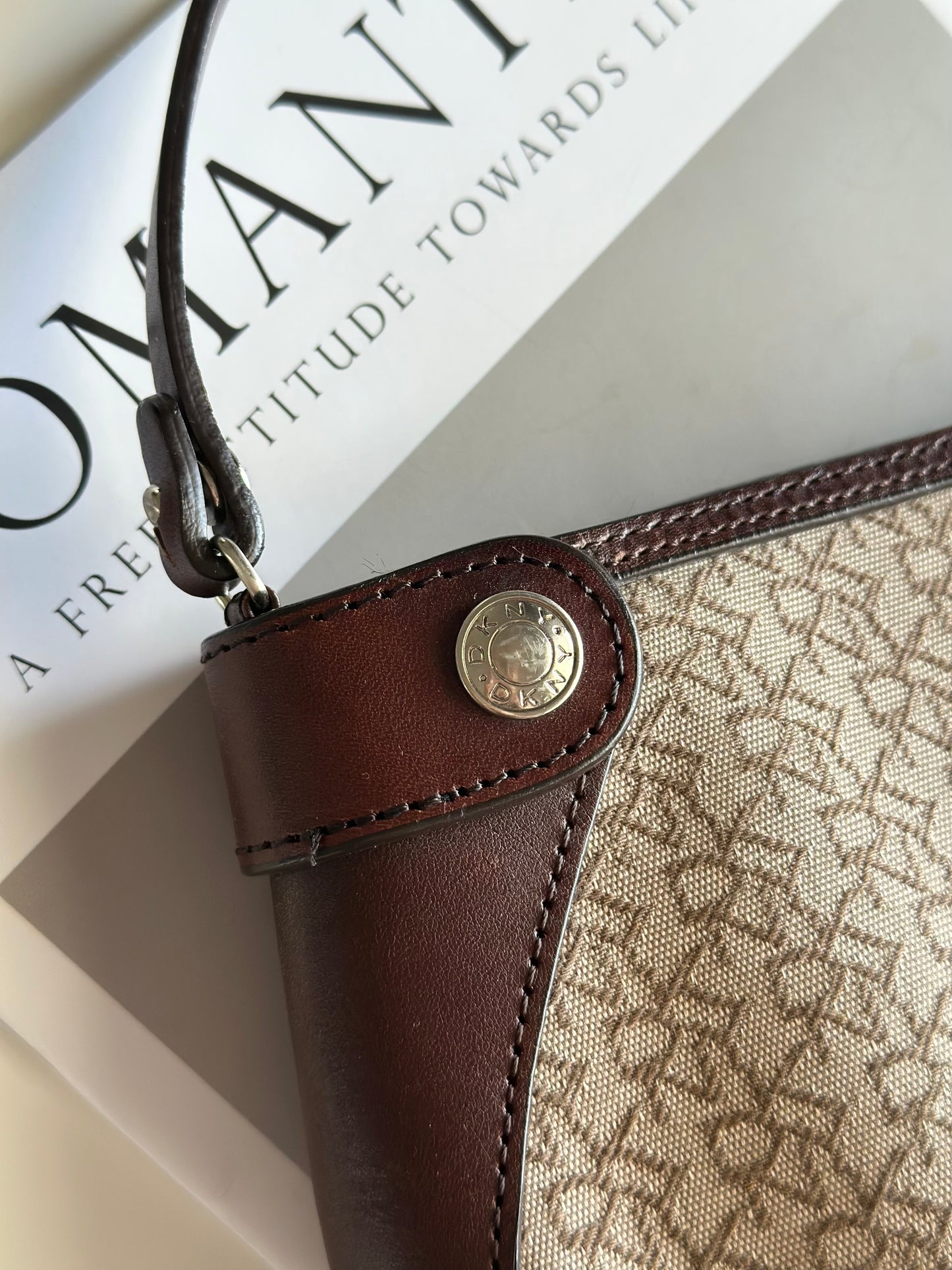 Vintage DKNY shoulder bag with a sleek, urban feel