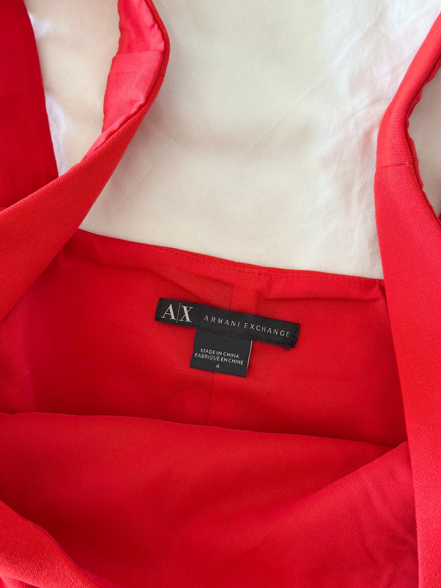 Classic red mini dress by Armani Exchange