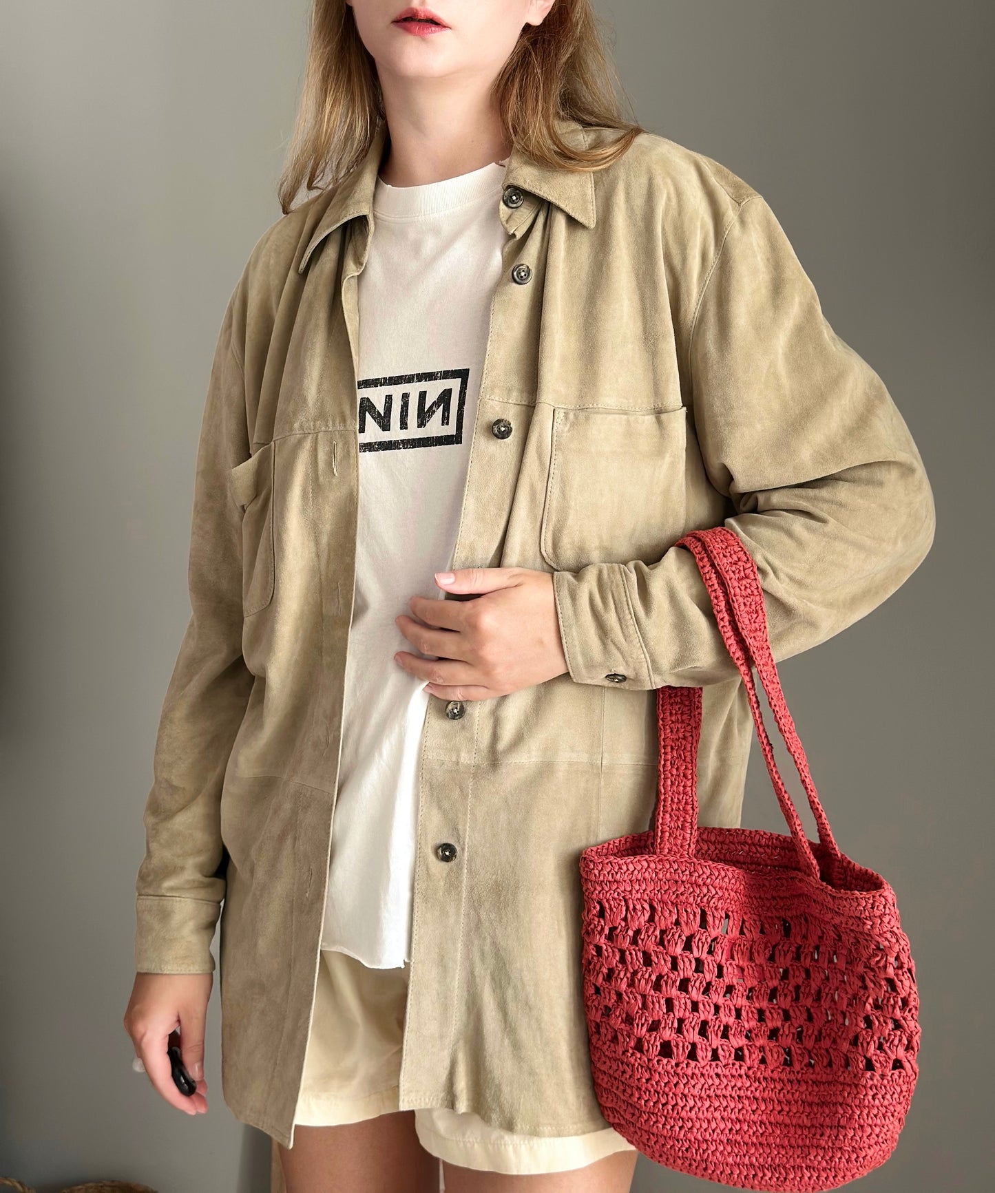 Vintage soft suede shirt by Madeleine
