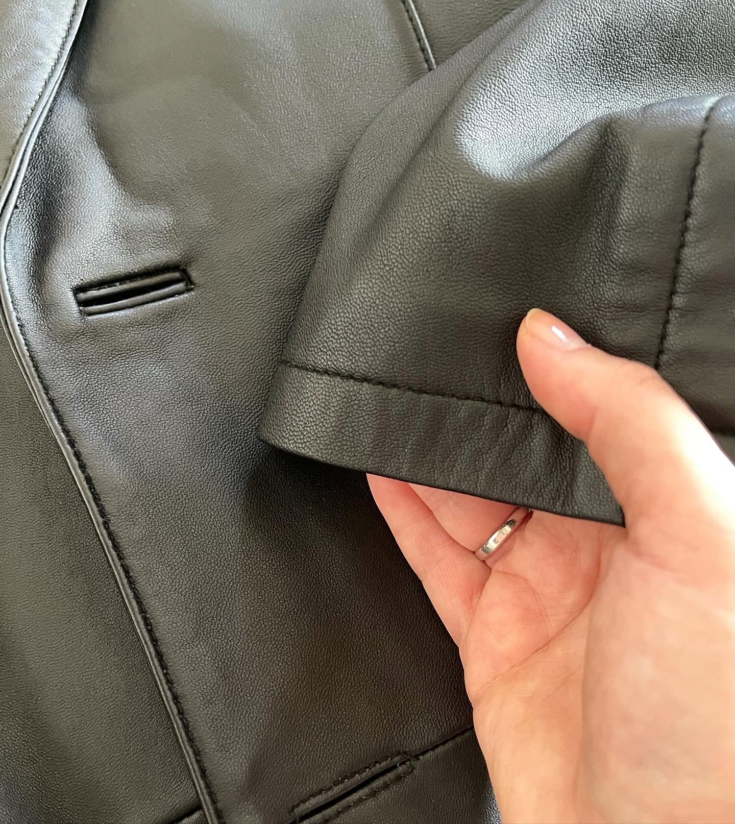 Stunning vintage oversized leather jacket Columbia