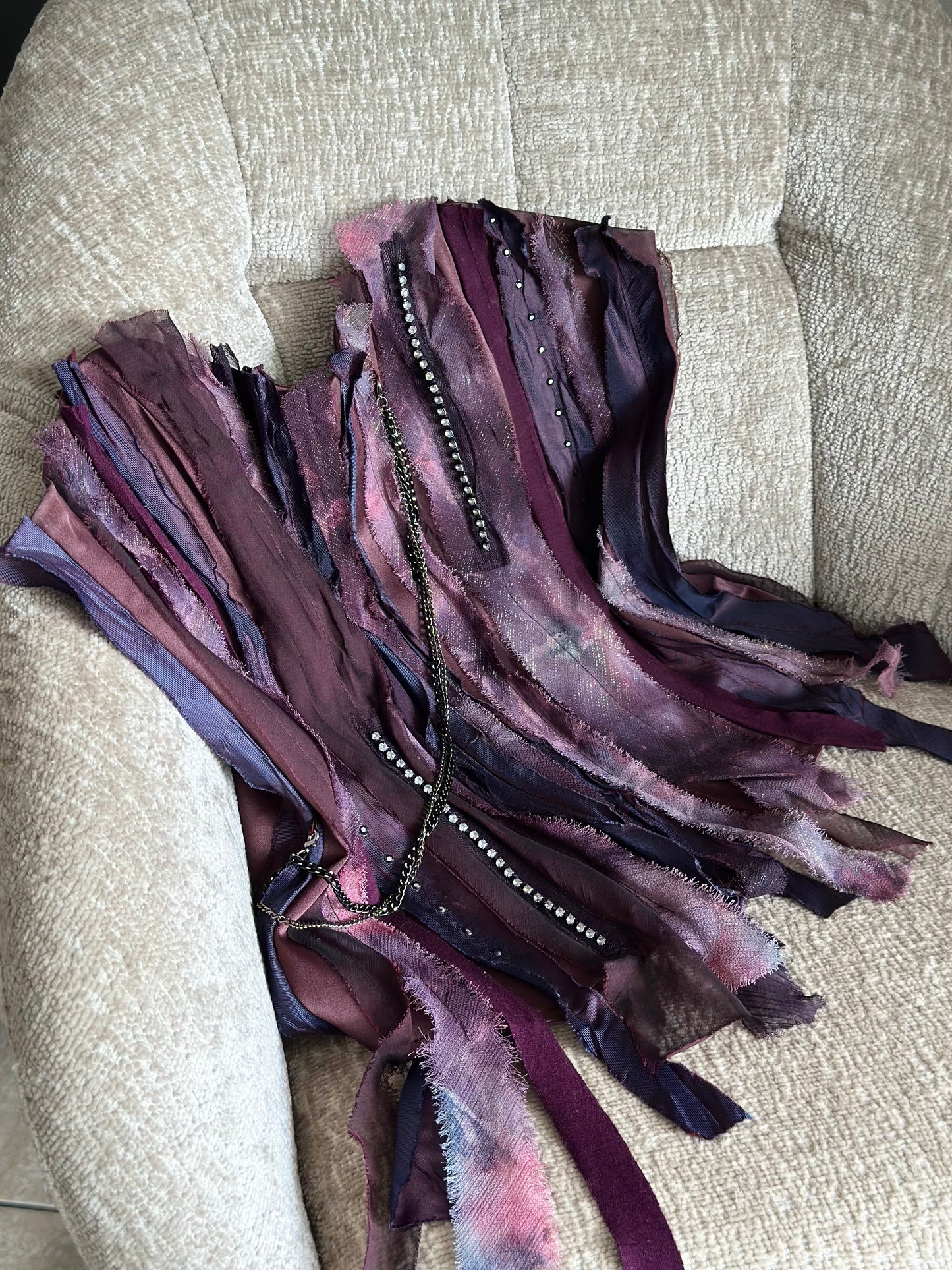 Stunning vintage burgundy corset top
