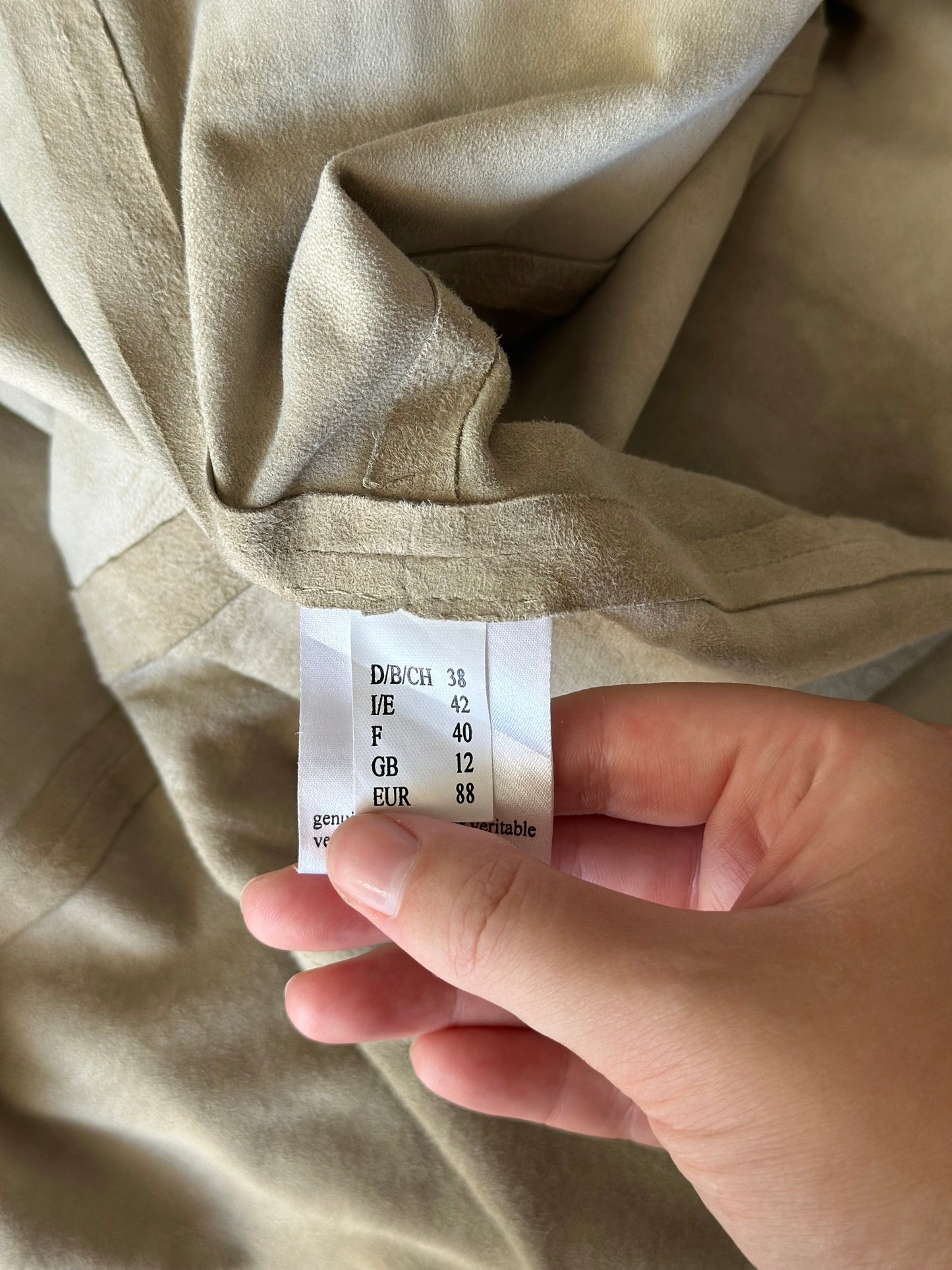 Vintage soft suede shirt by Madeleine
