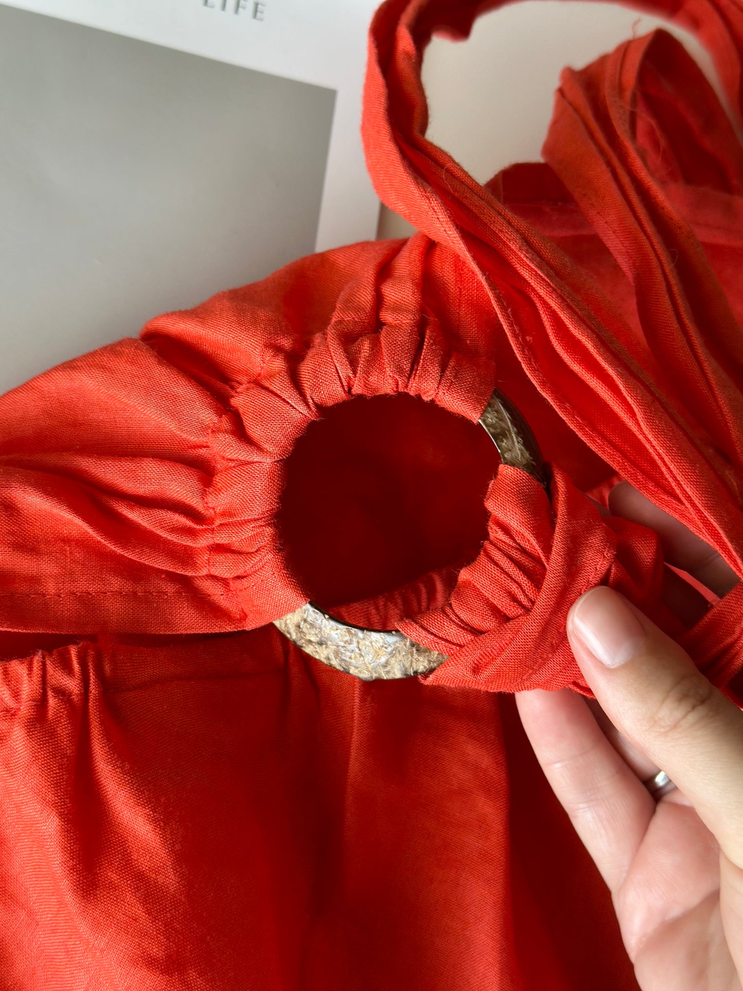 Vintage Y2K linen bright top