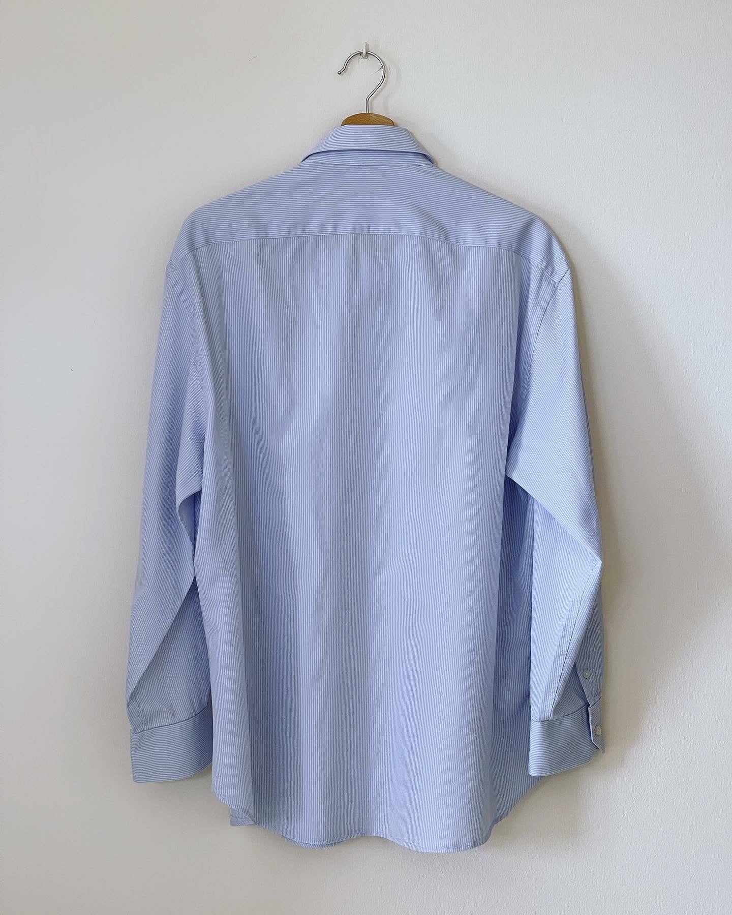 Stunning oversized men's shirt hand-decorated with rhinestone crystal chain