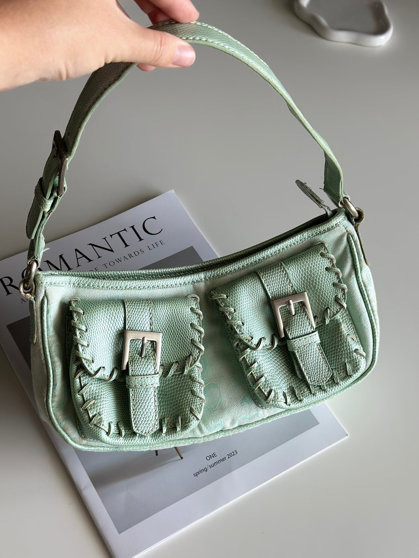 Vintage early 2000s JLo by Jennifer Lopez baguette bag