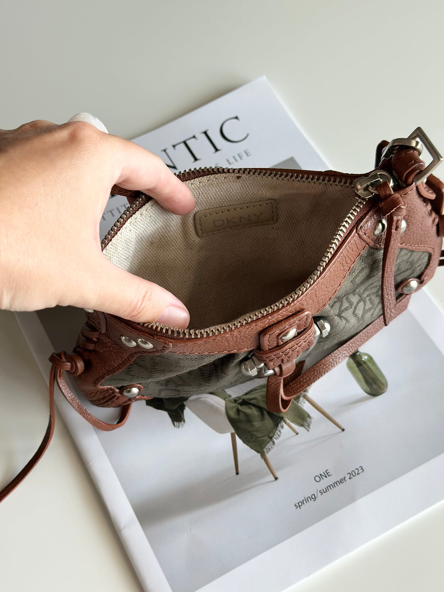 Vintage mini DKNY statement bag