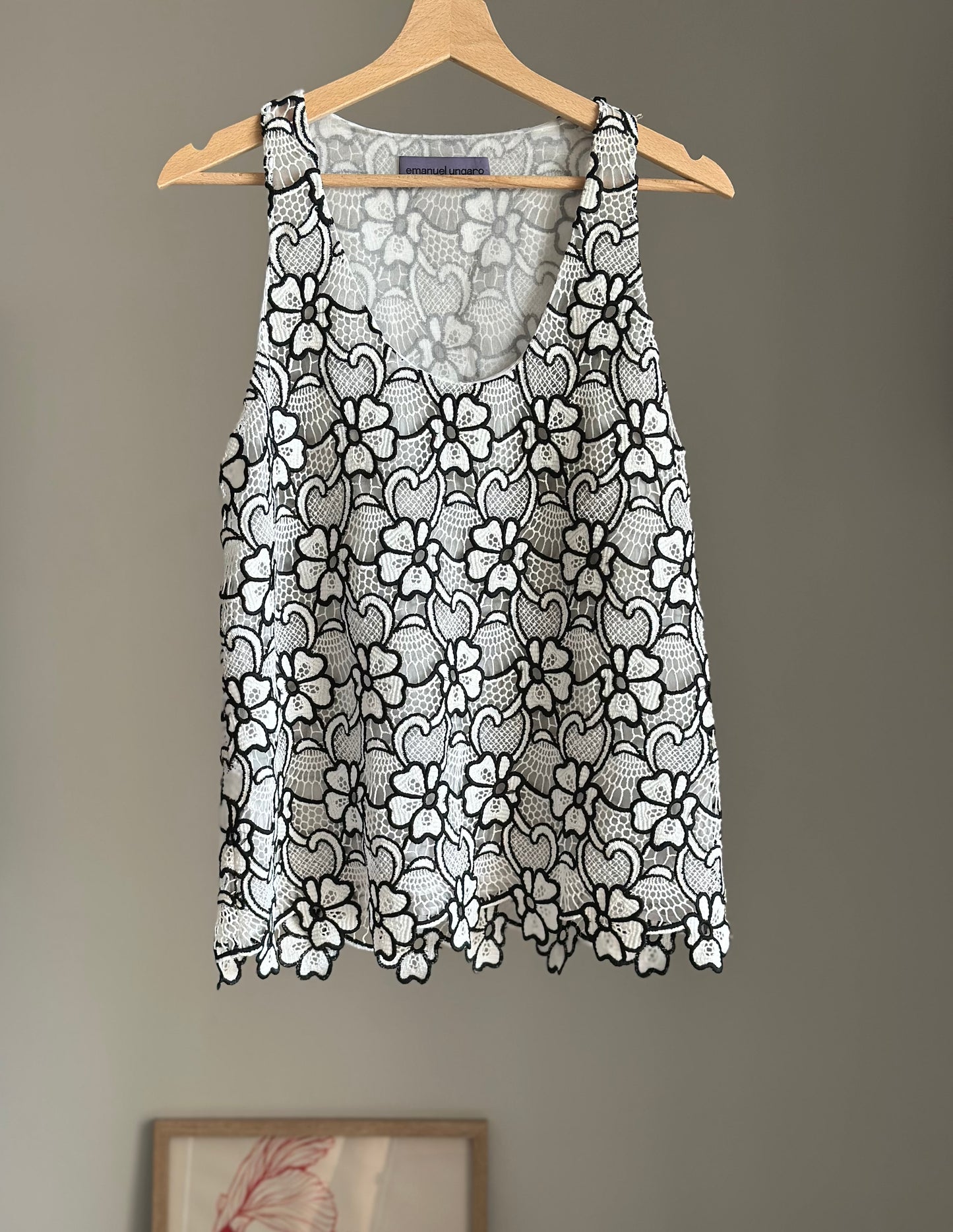 Stunning vintage authentic tank top from Emanuel Ungaro