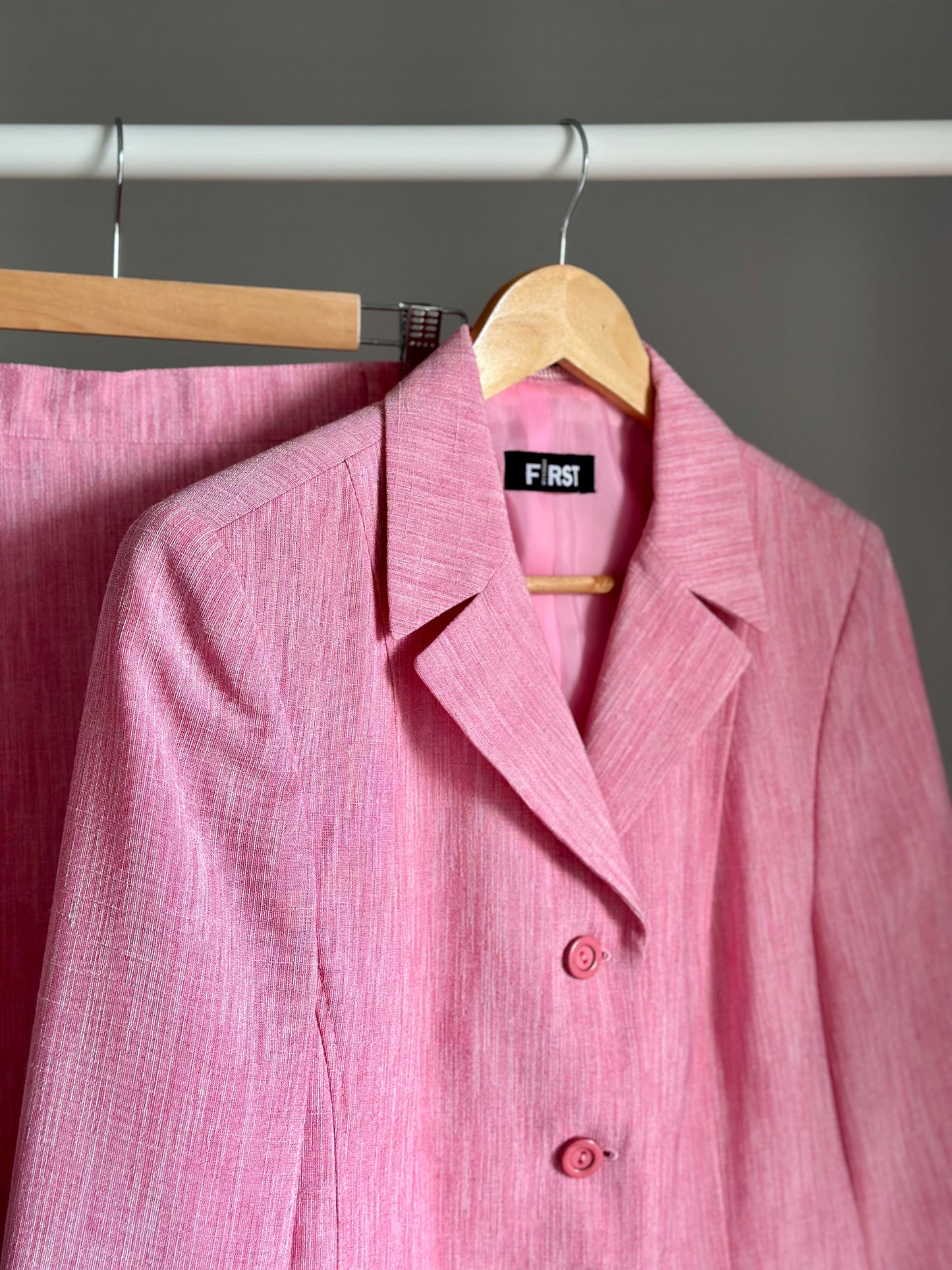 Lovely vintage two-piece pink suit