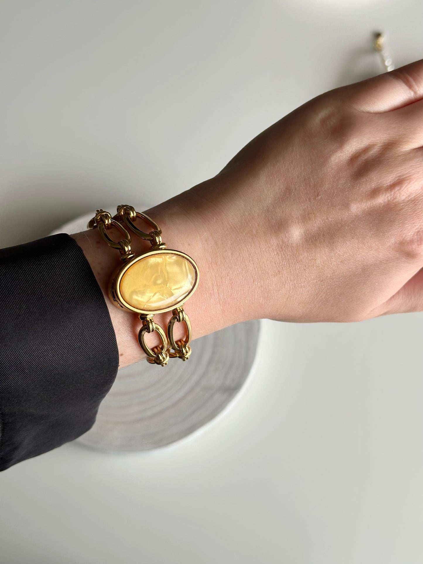 Vintage bracelet watch by Avon with hidden dial