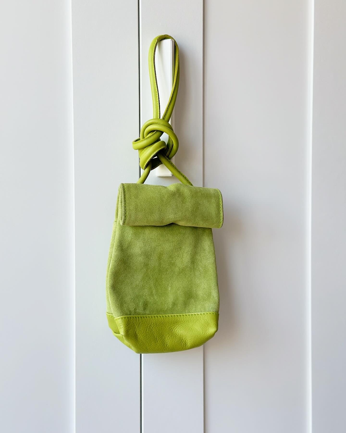 Vintage suede crossbody bag