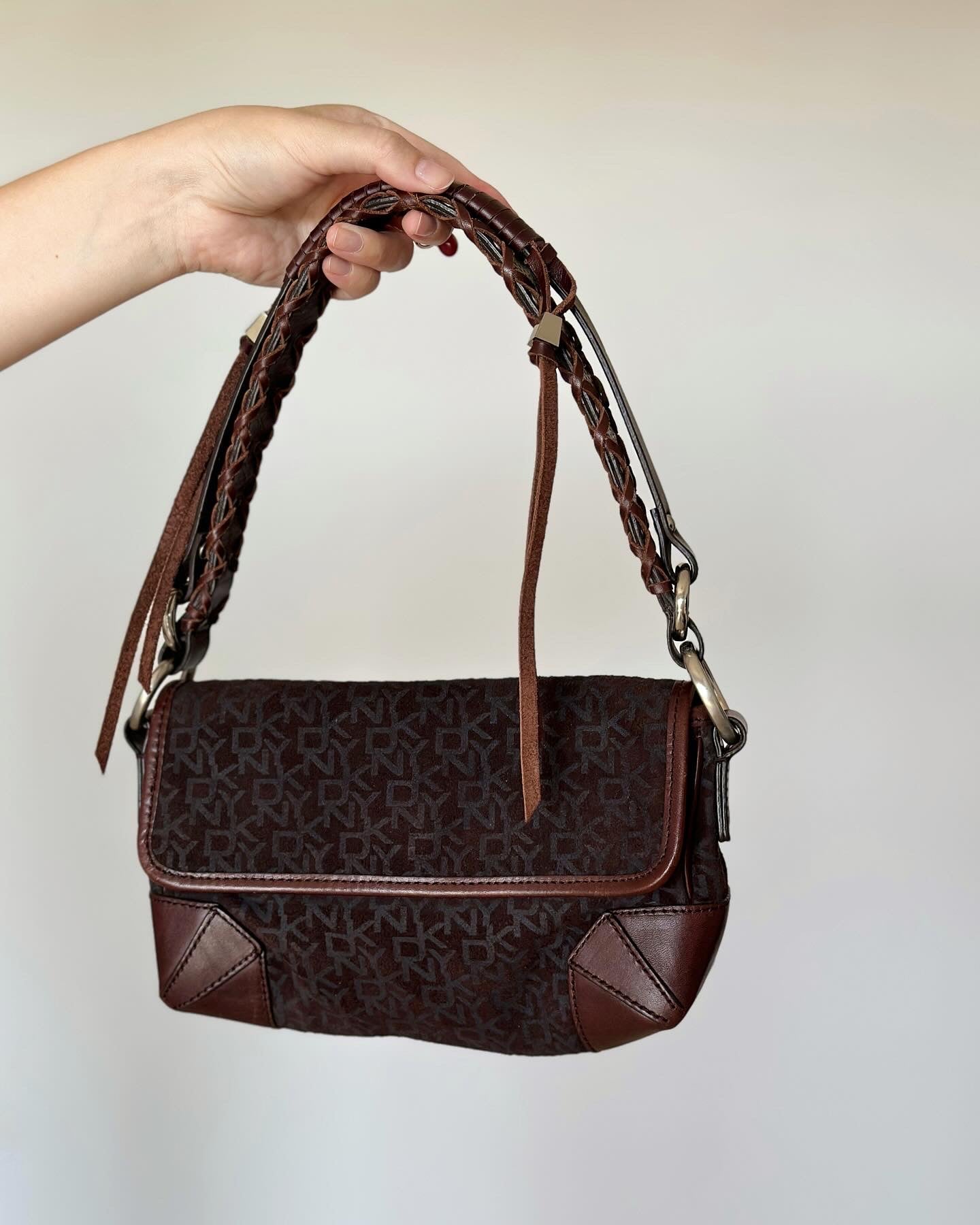 Vintage suede DKNY bag