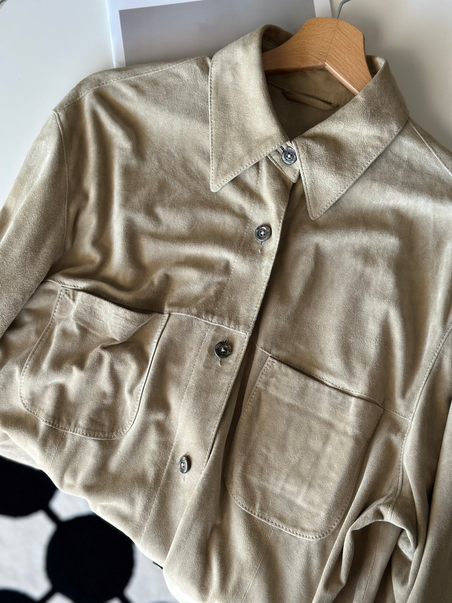 Vintage soft suede shirt by Madeleine