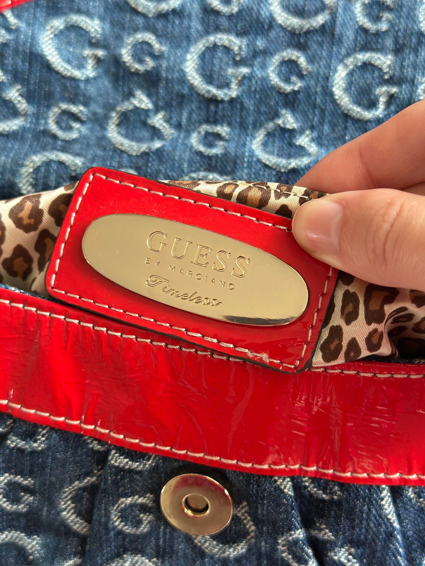 Amazing authentic vintage denim bag Guess (early 2000s)