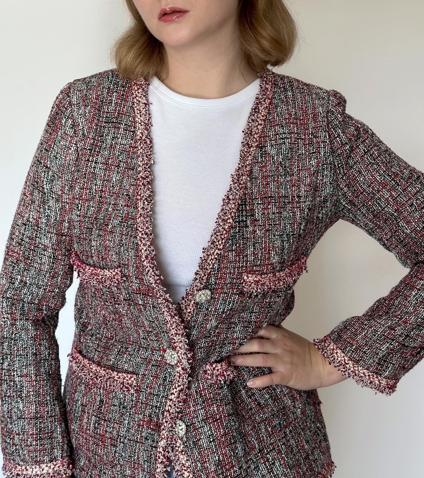 Beautiful vintage melange tweed jacket