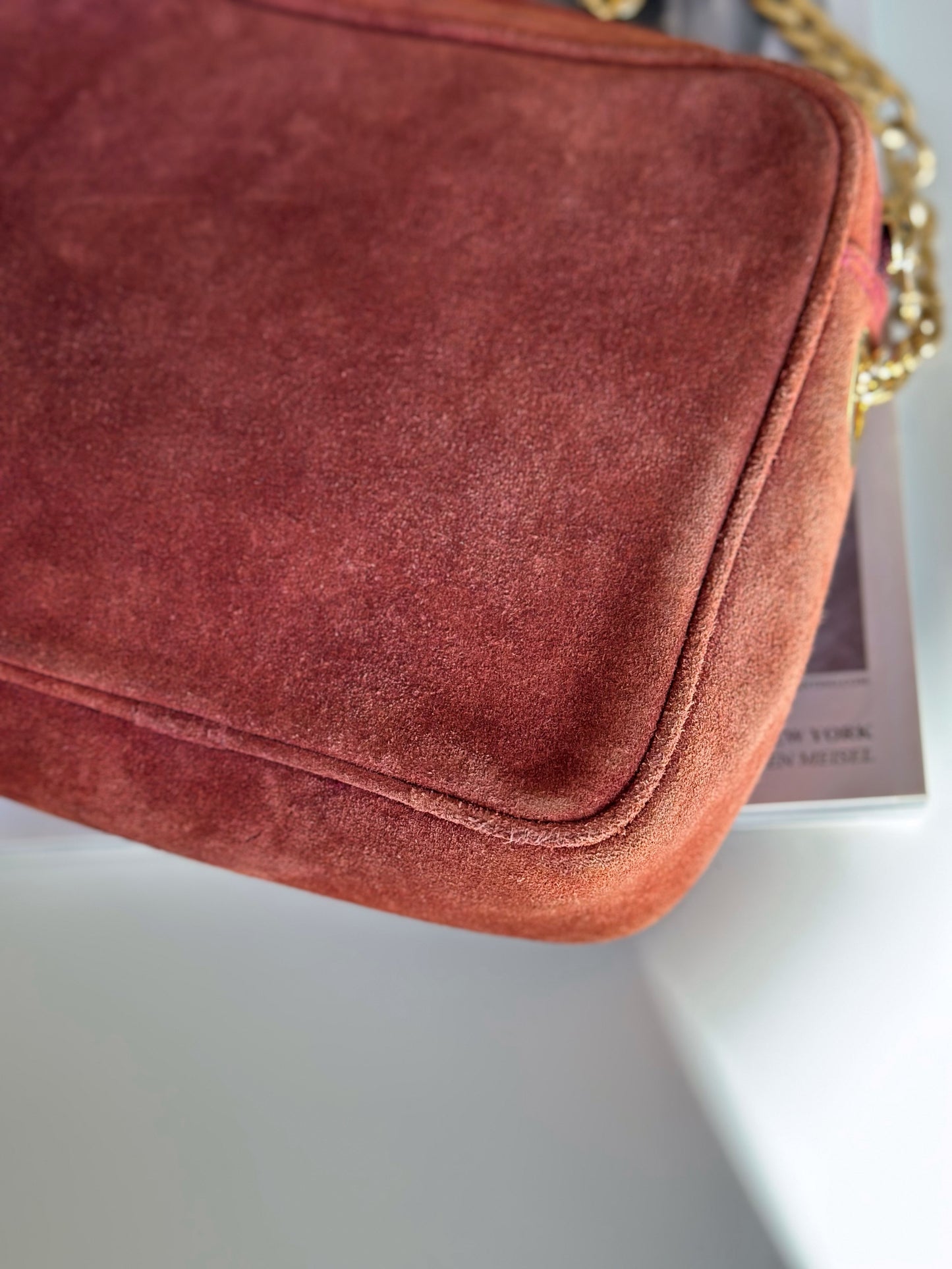 Vintage suede bag by Windsmoor 1980s)