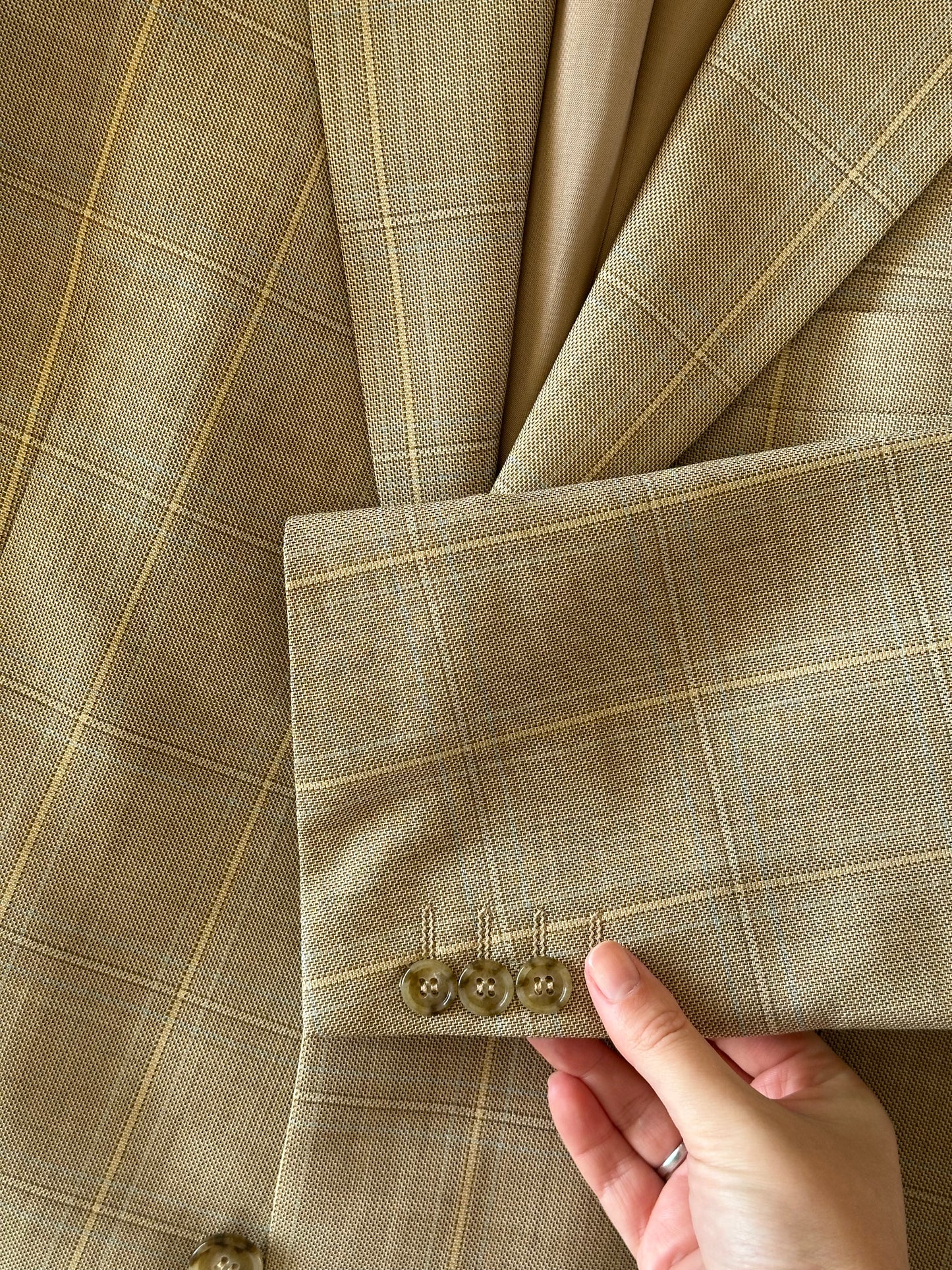 Vintage plaid oversized blazer
