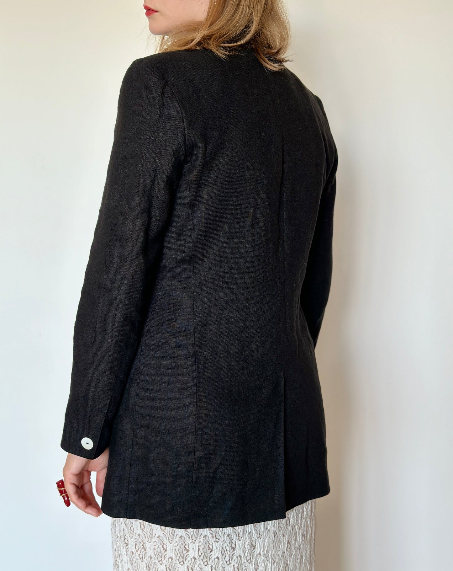 Beautiful vintage linen blend blazer