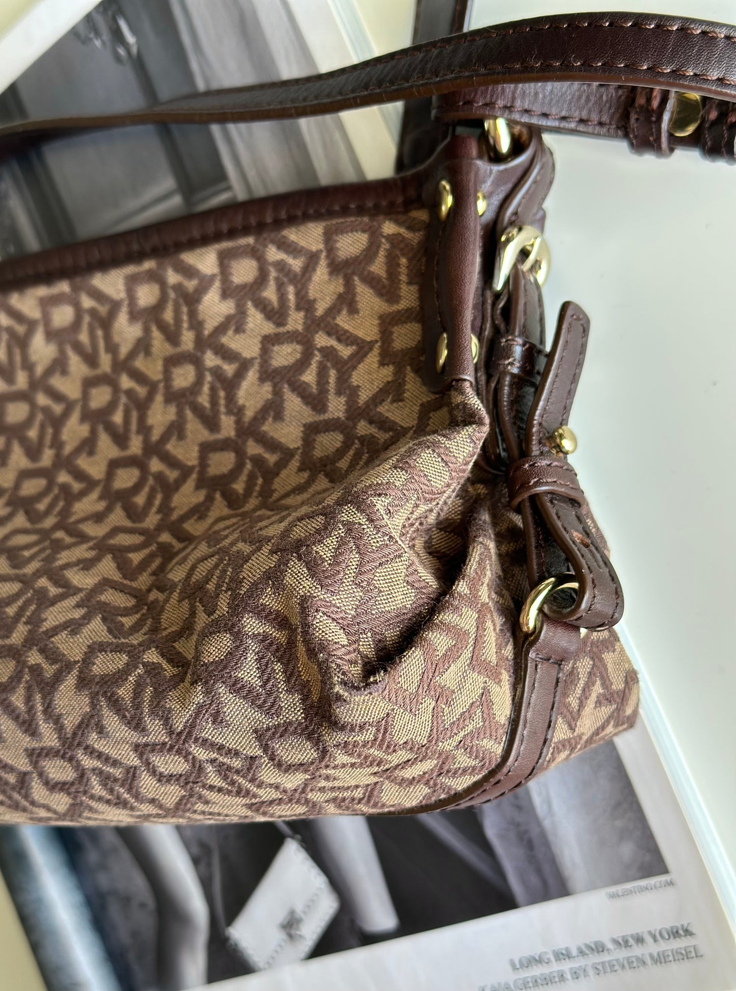 Amazing vintage DKNY monogram bag