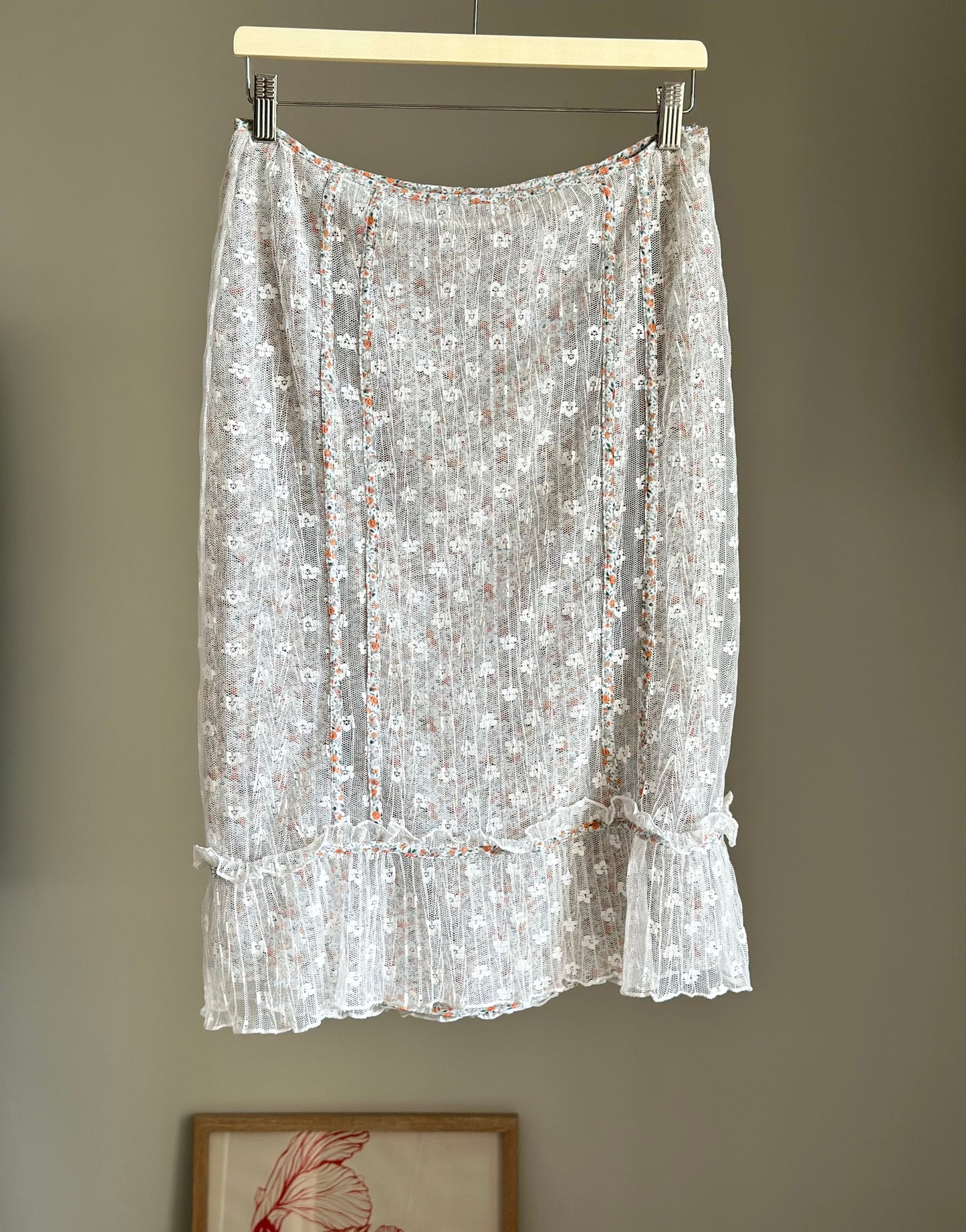 Y2K midi romantic skirt by Karen Millen