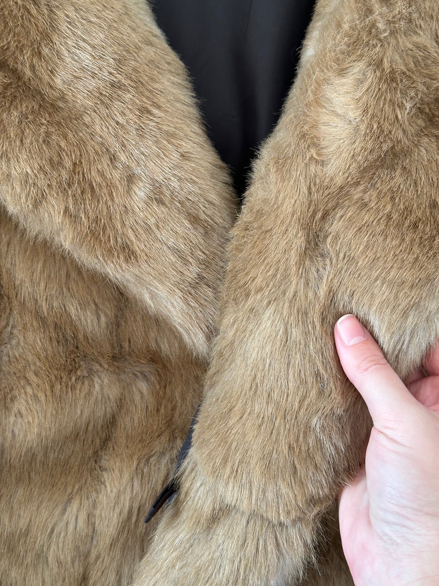 Charming vintage faux fur coat