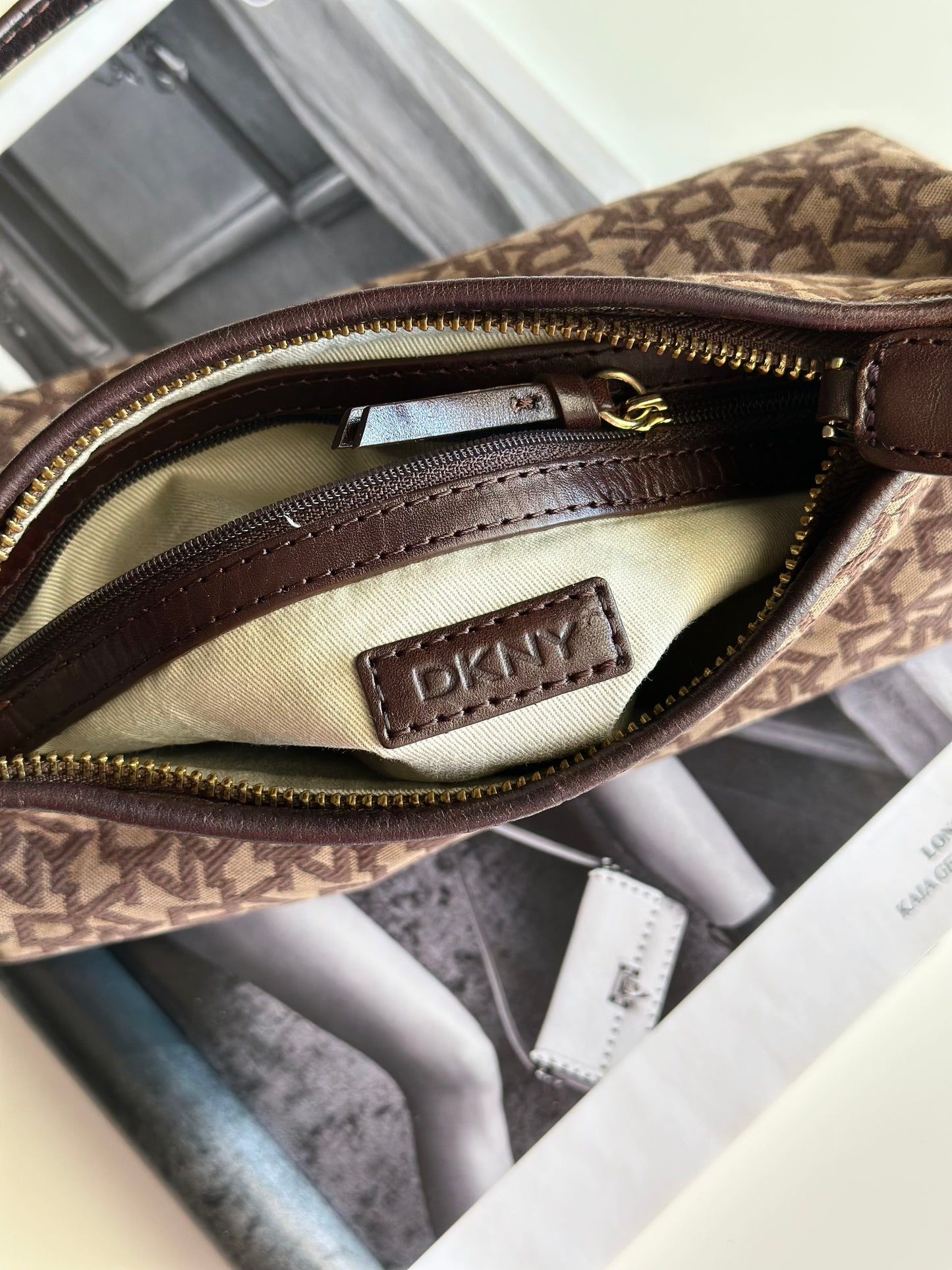 Amazing vintage DKNY monogram bag