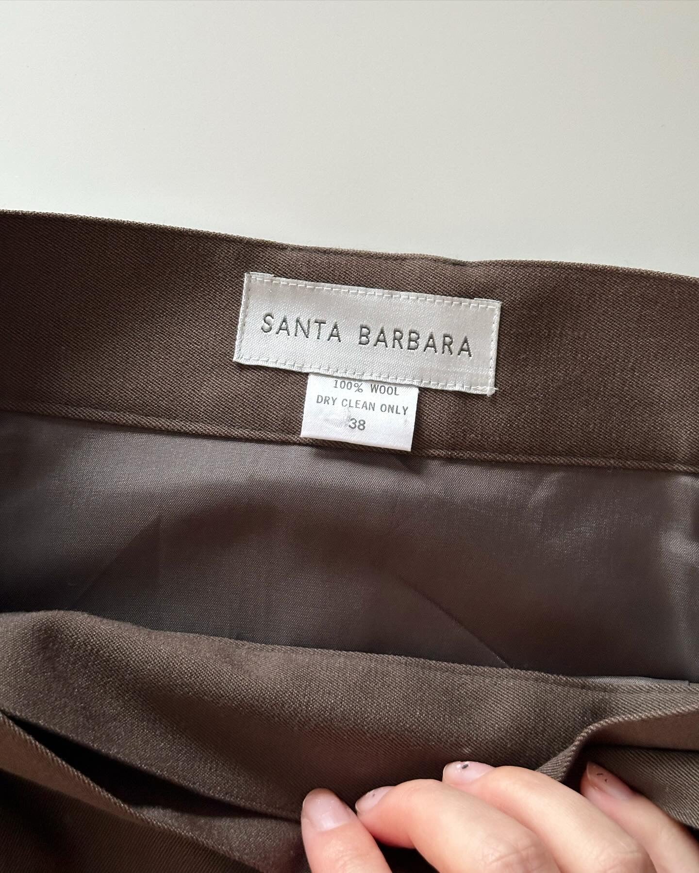 Amazing vintage wrap wool skirt from Santa Barbara brand