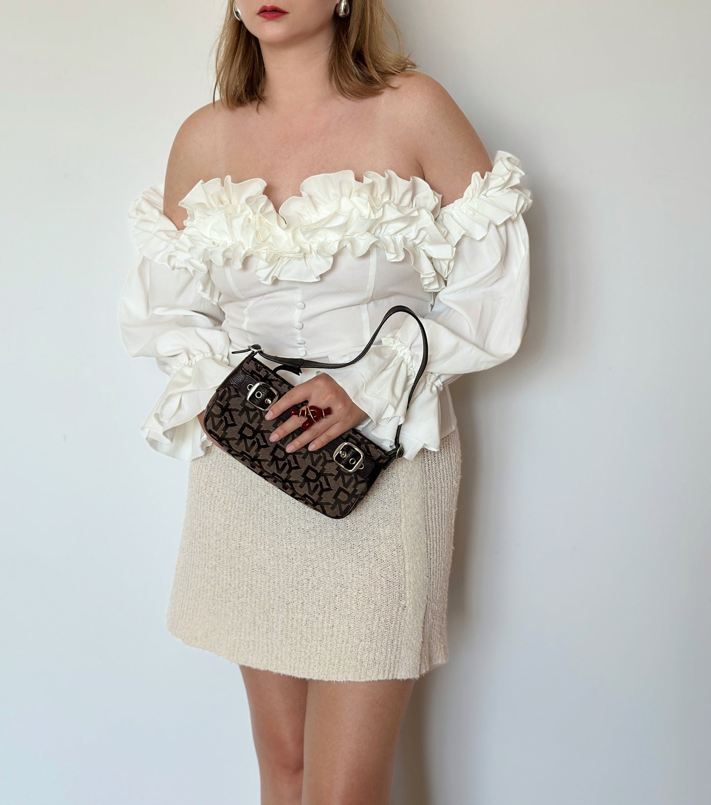 Lovely corset top with ruffles