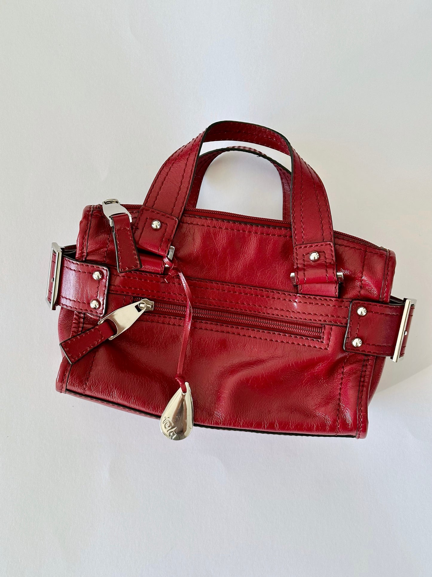 Amazing vintage leather burgundy bag Tula 💔