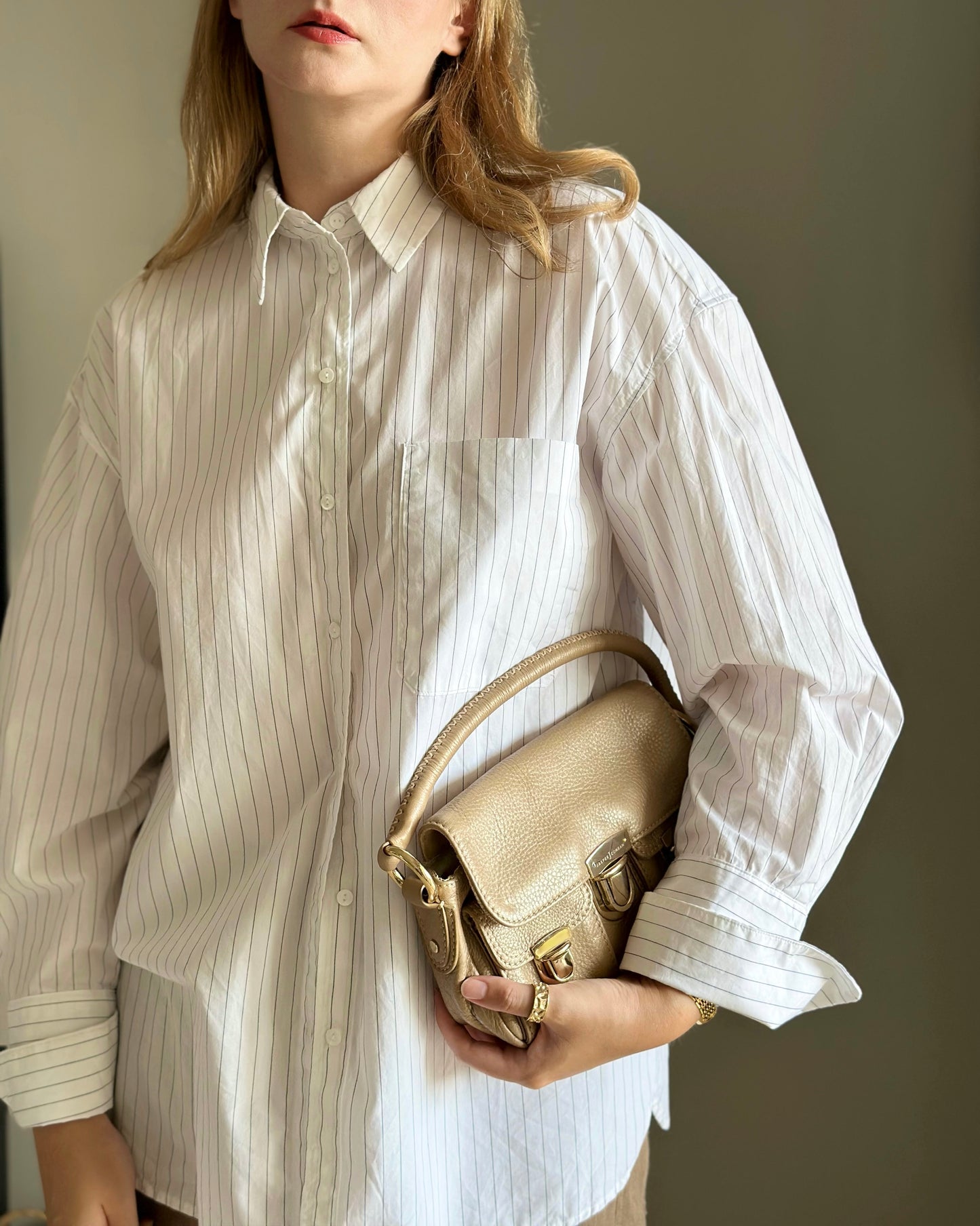 Chic mini leather bag from British designer Jasper Conran